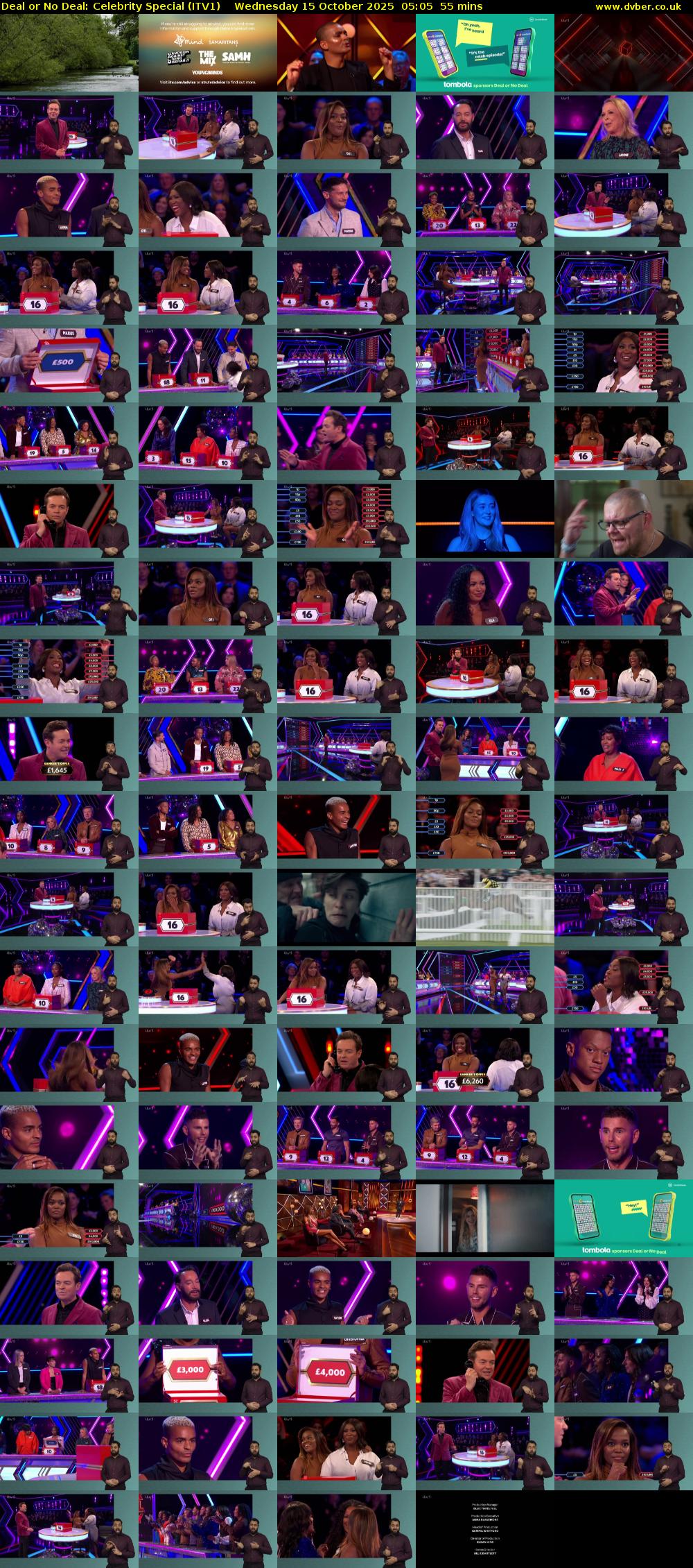 Deal or No Deal: Celebrity Special (ITV1) Wednesday 15 October 2025 05:05 - 06:00