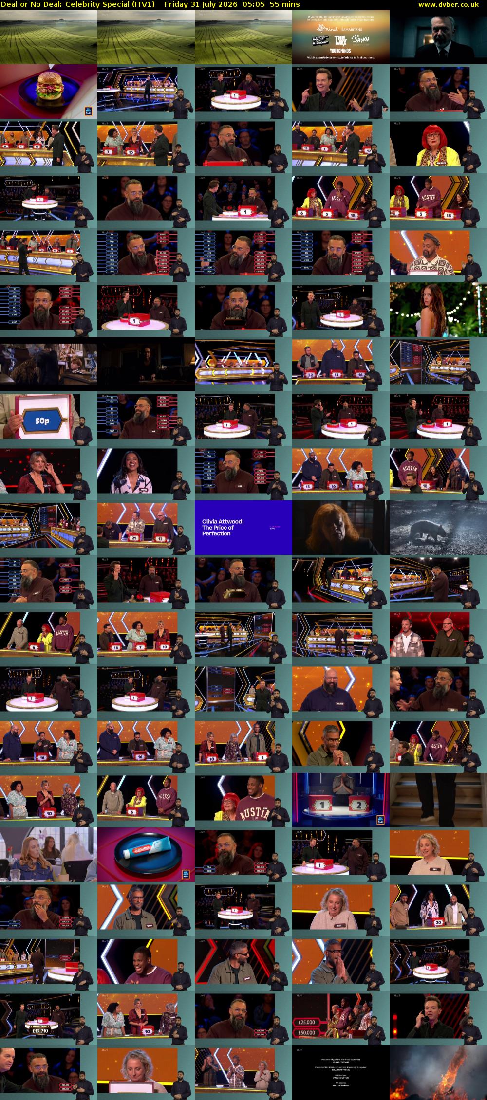 Deal or No Deal: Celebrity Special (ITV1) Friday 31 July 2026 05:05 - 06:00