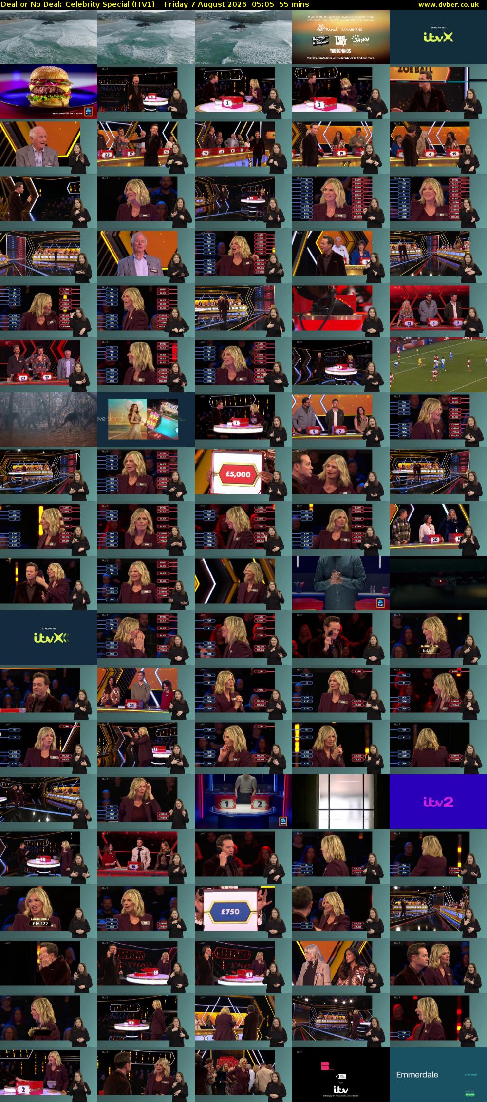 Deal or No Deal: Celebrity Special (ITV1) Friday 7 August 2026 05:05 - 06:00