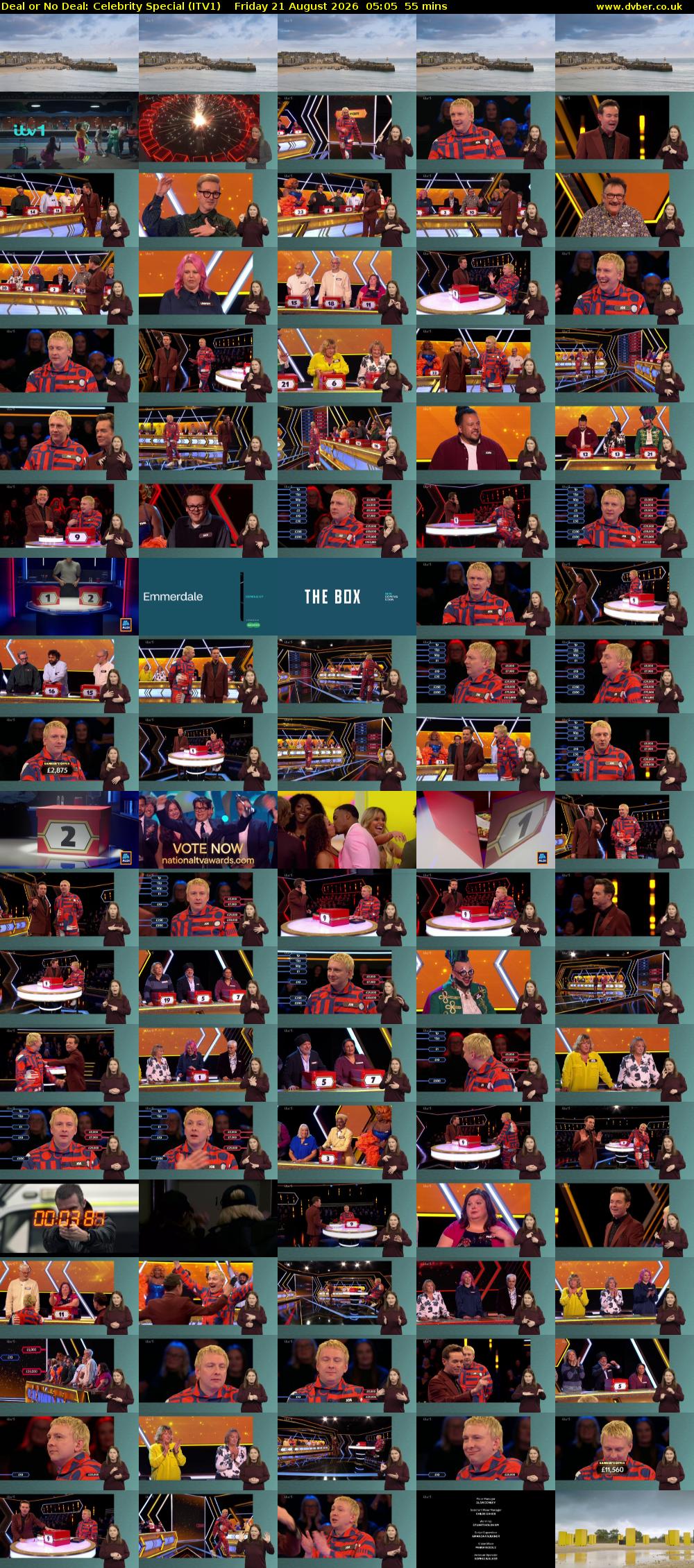 Deal or No Deal: Celebrity Special (ITV1) Friday 21 August 2026 05:05 - 06:00