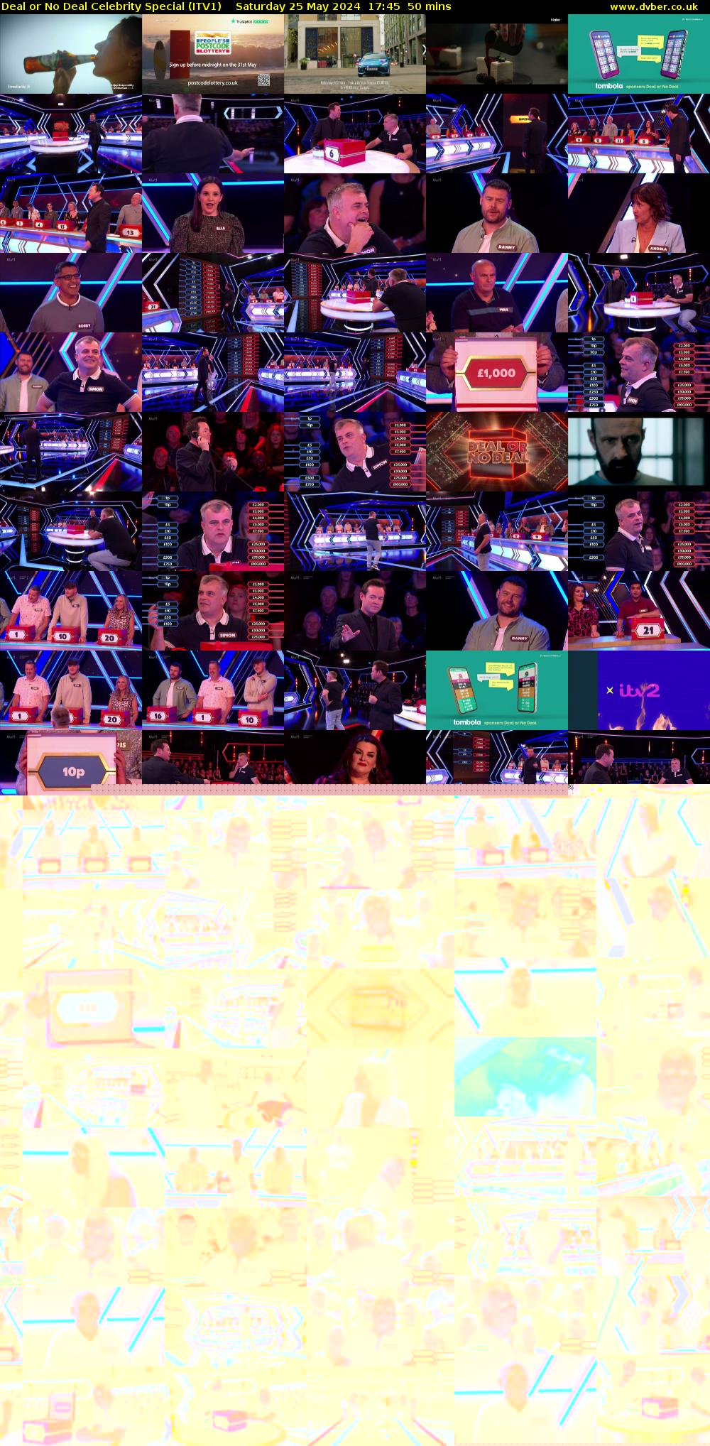 Deal or No Deal Celebrity Special (ITV1) Saturday 25 May 2024 17:45 - 18:35