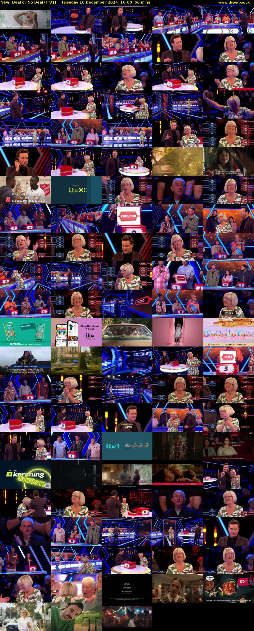 Deal or No Deal (ITV1) Tuesday 10 December 2024 16:00 - 17:00