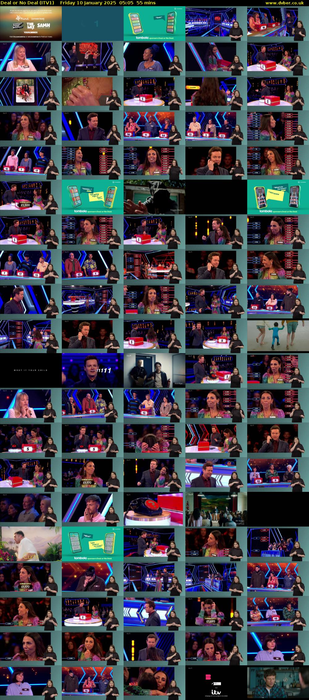 Deal or No Deal (ITV1) Friday 10 January 2025 05:05 - 06:00