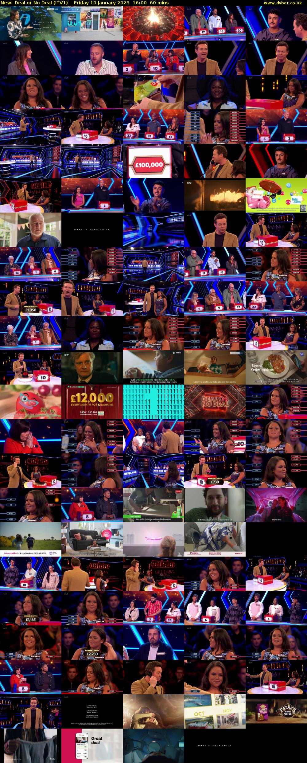 Deal or No Deal (ITV1) Friday 10 January 2025 16:00 - 17:00