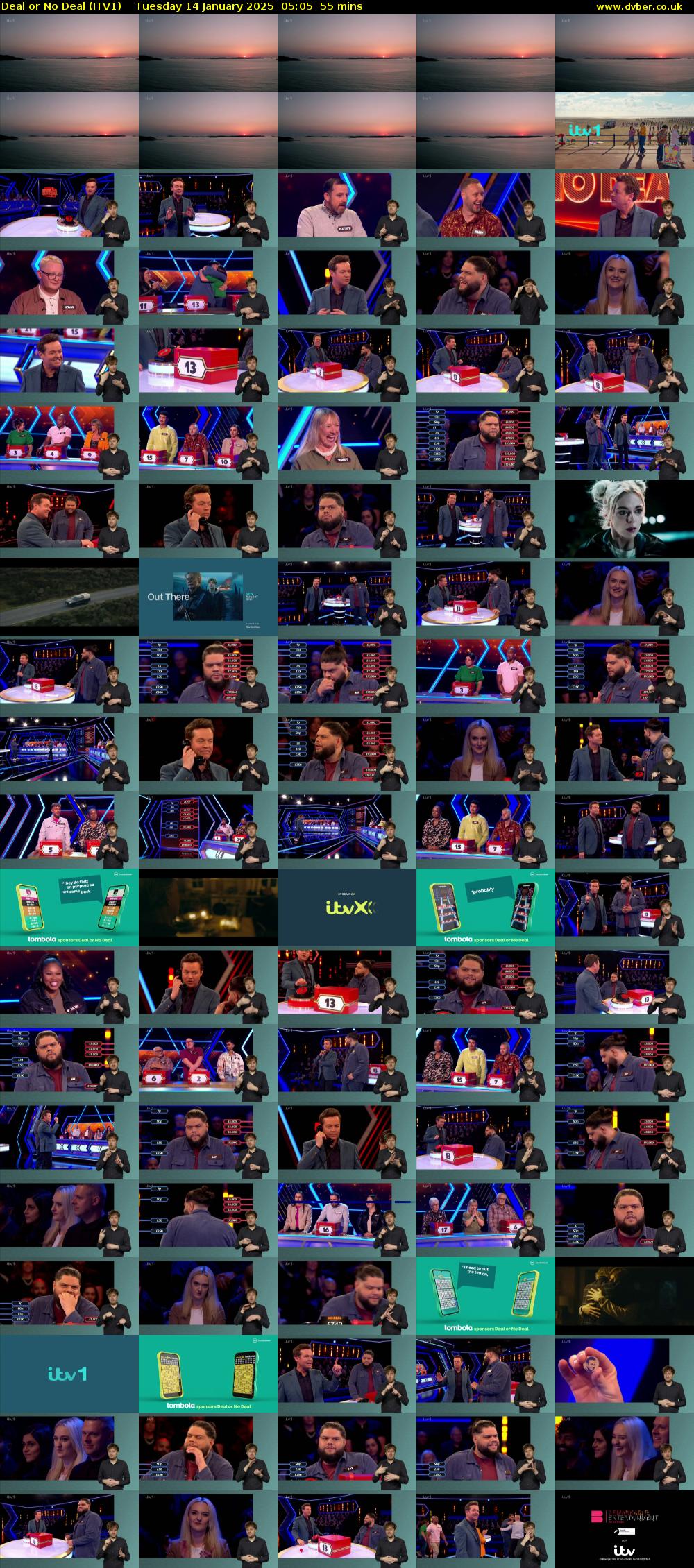 Deal or No Deal (ITV1) Tuesday 14 January 2025 05:05 - 06:00