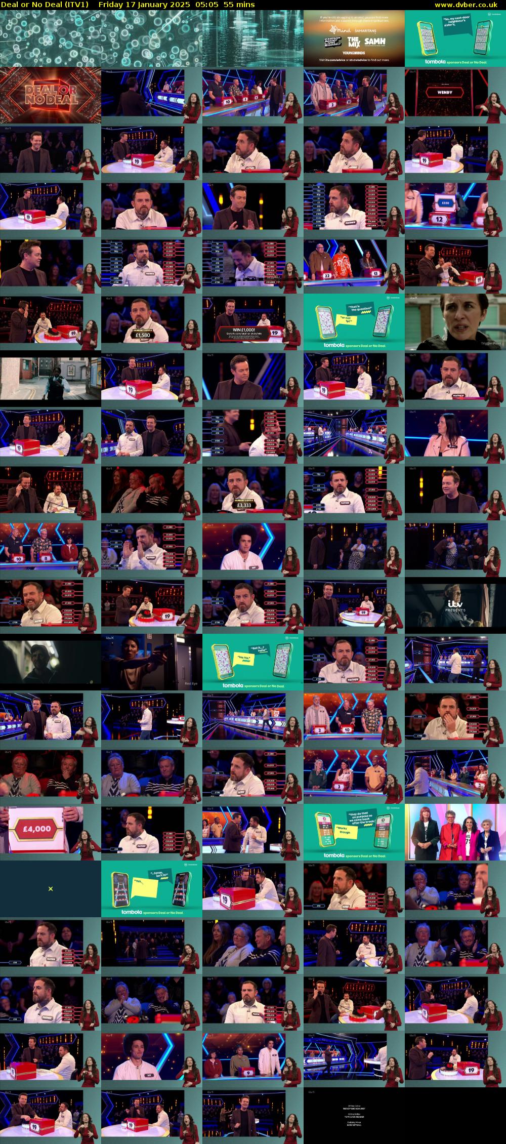 Deal or No Deal (ITV1) Friday 17 January 2025 05:05 - 06:00