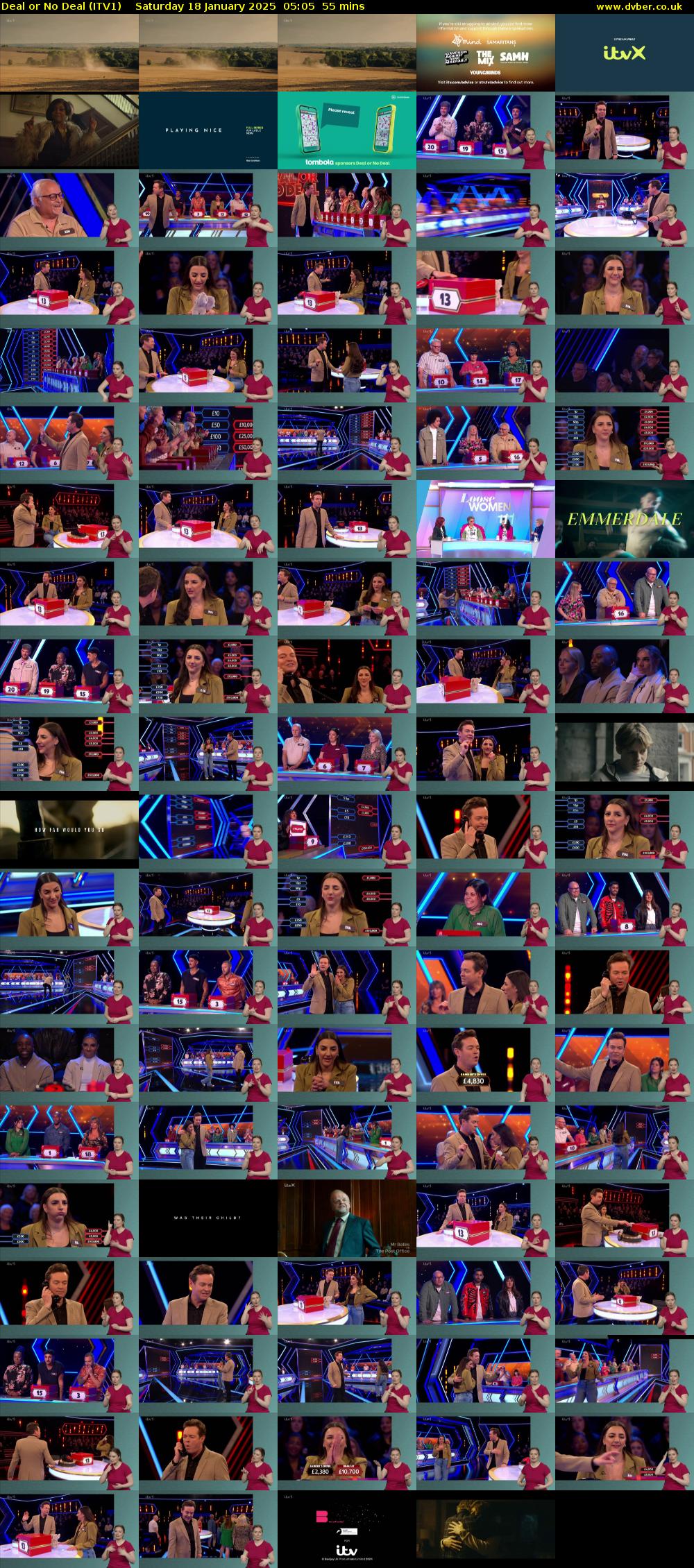 Deal or No Deal (ITV1) Saturday 18 January 2025 05:05 - 06:00