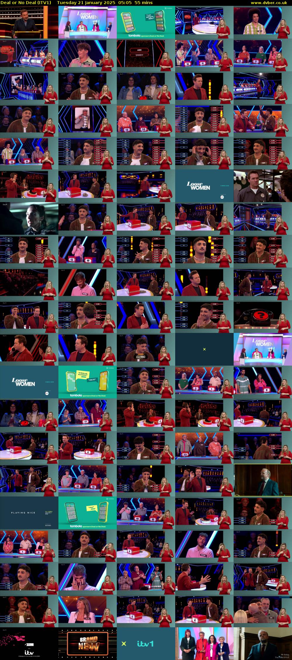 Deal or No Deal (ITV1) Tuesday 21 January 2025 05:05 - 06:00