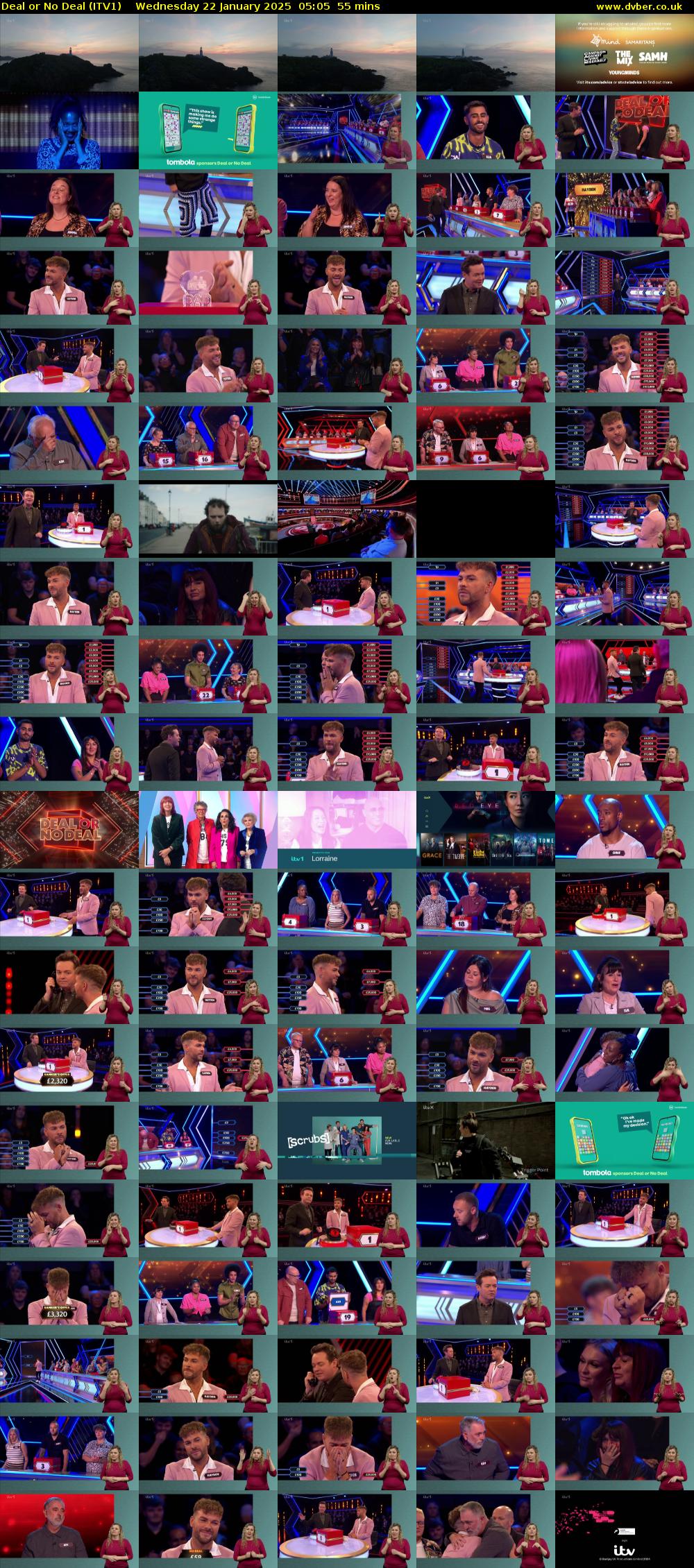 Deal or No Deal (ITV1) Wednesday 22 January 2025 05:05 - 06:00