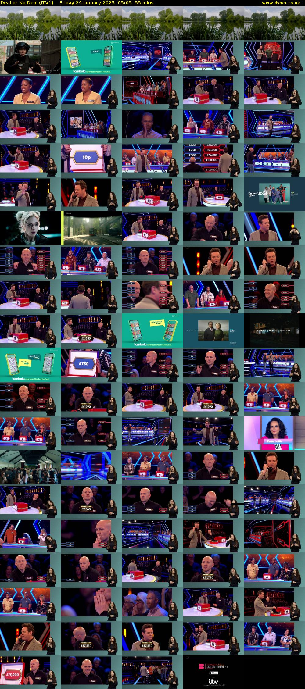 Deal or No Deal (ITV1) Friday 24 January 2025 05:05 - 06:00