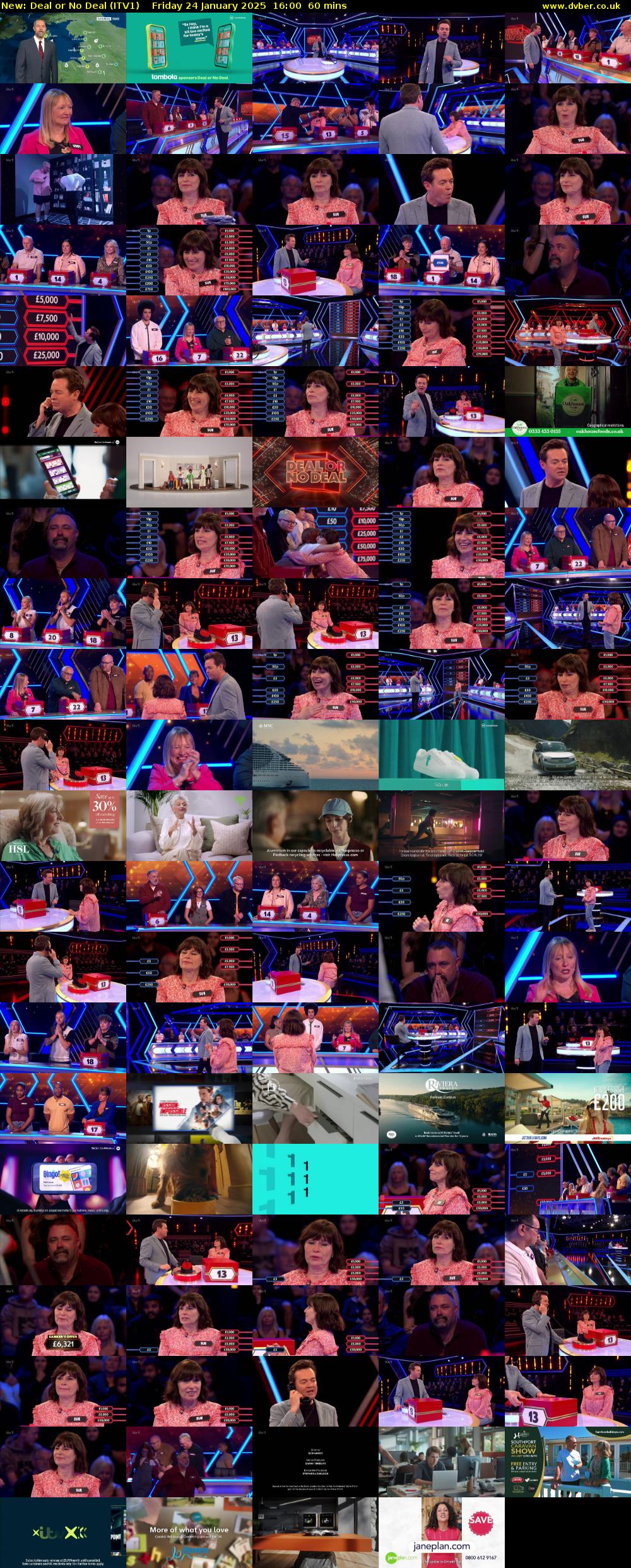 Deal or No Deal (ITV1) Friday 24 January 2025 16:00 - 17:00