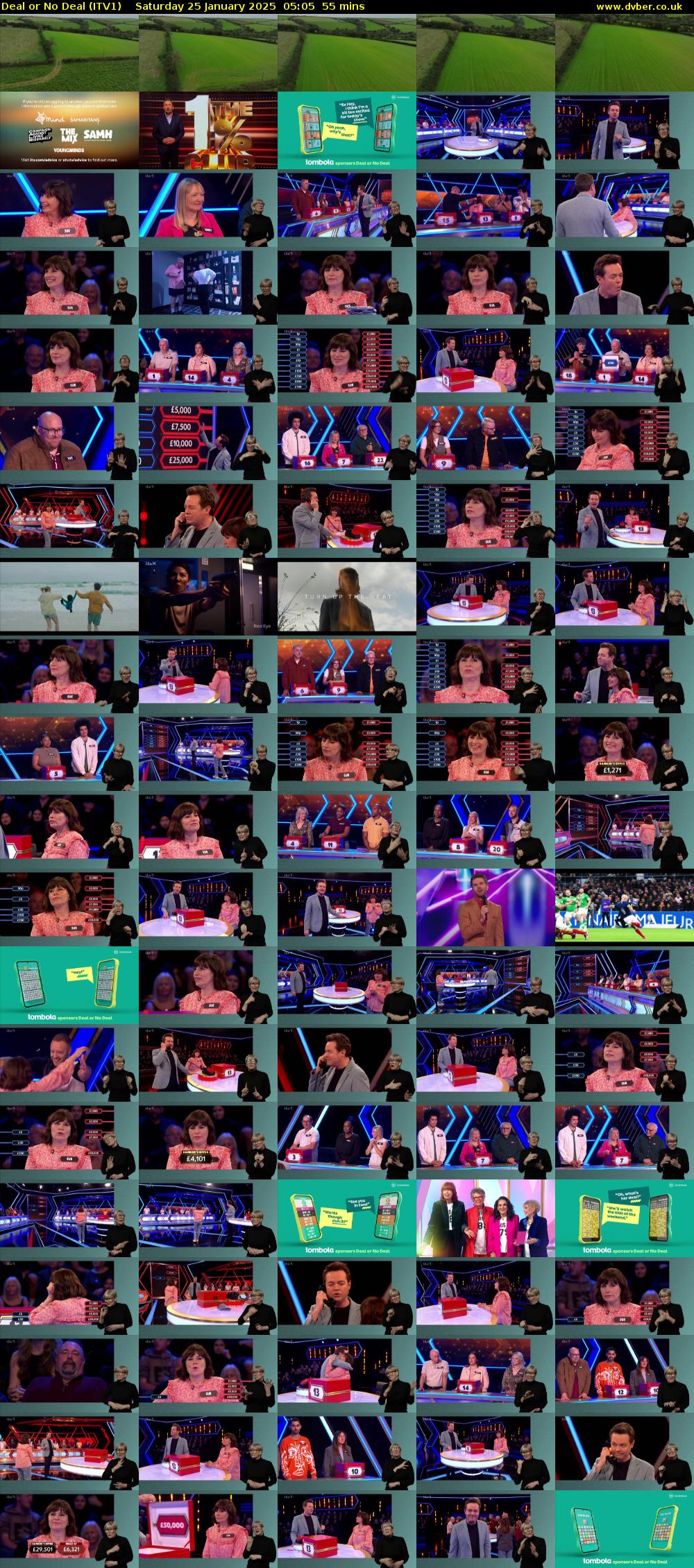 Deal or No Deal (ITV1) Saturday 25 January 2025 05:05 - 06:00