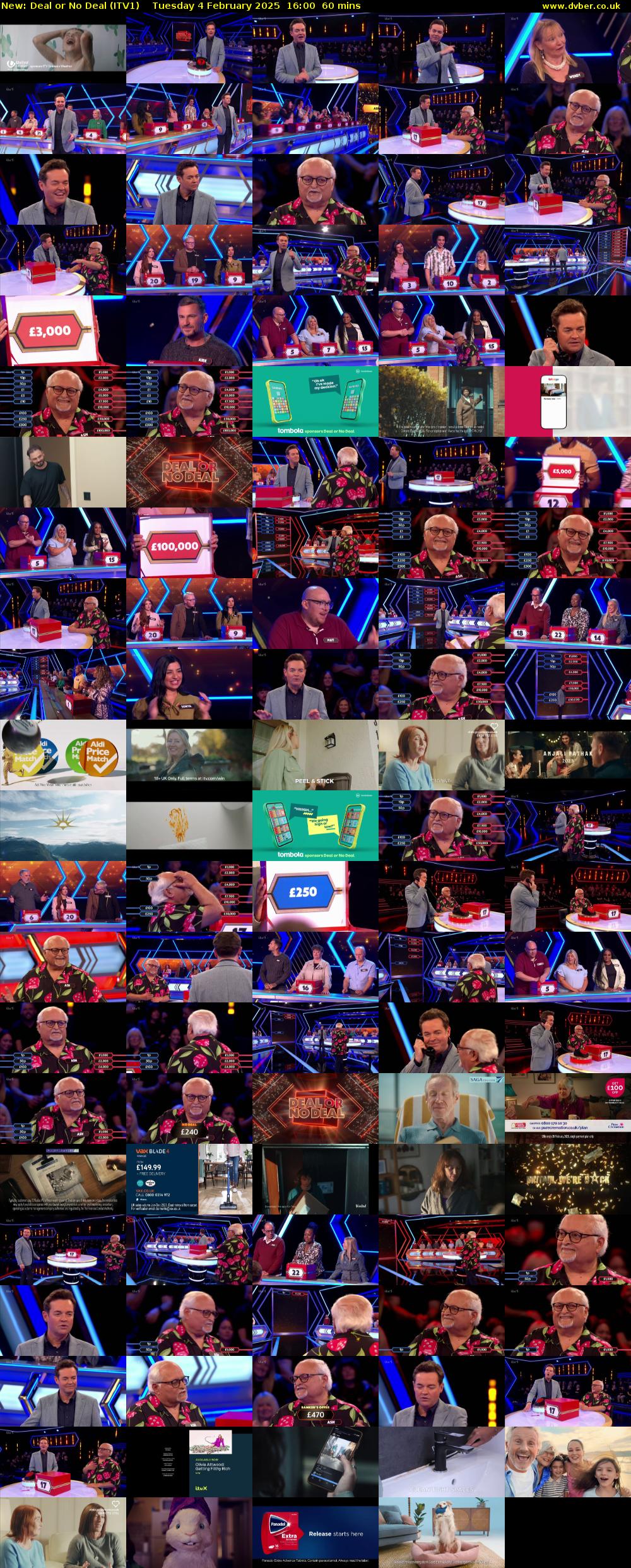 Deal or No Deal (ITV1) Tuesday 4 February 2025 16:00 - 17:00