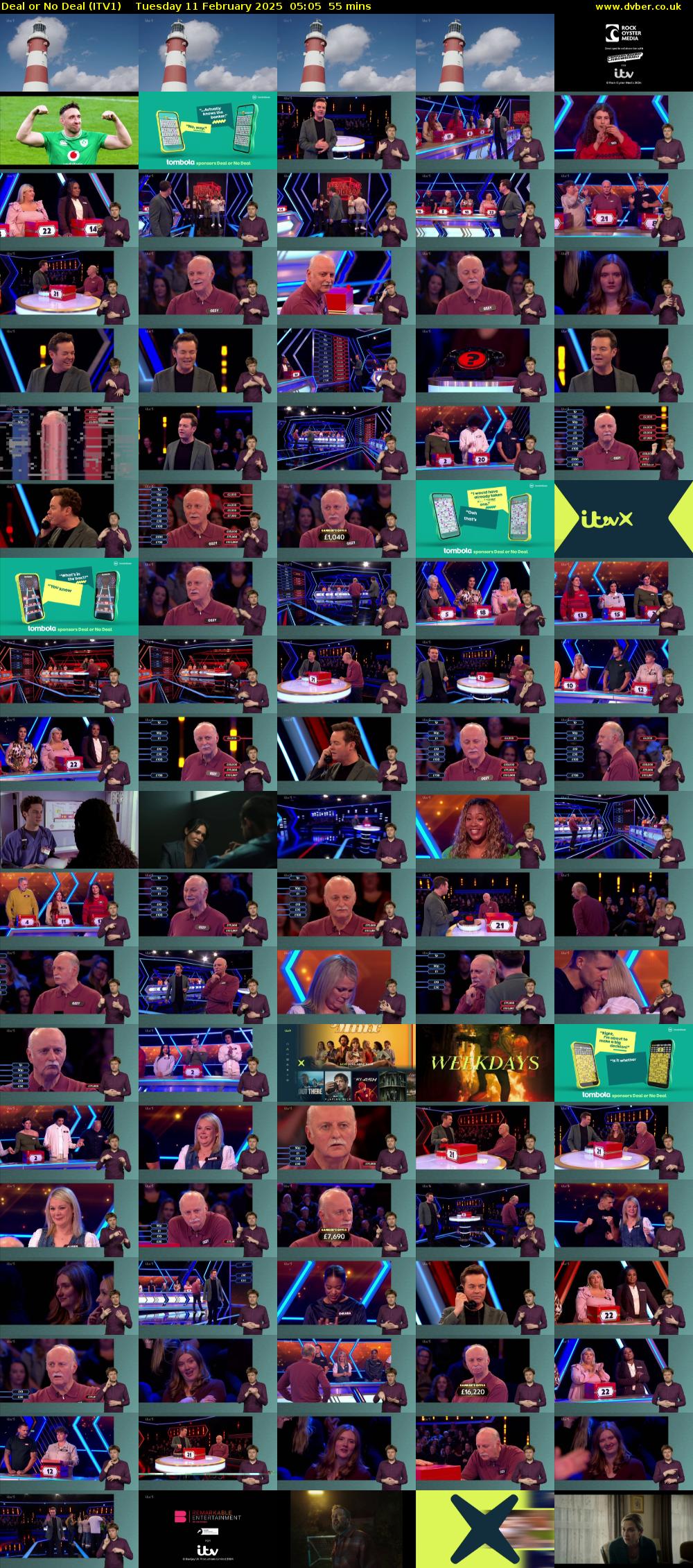 Deal or No Deal (ITV1) Tuesday 11 February 2025 05:05 - 06:00
