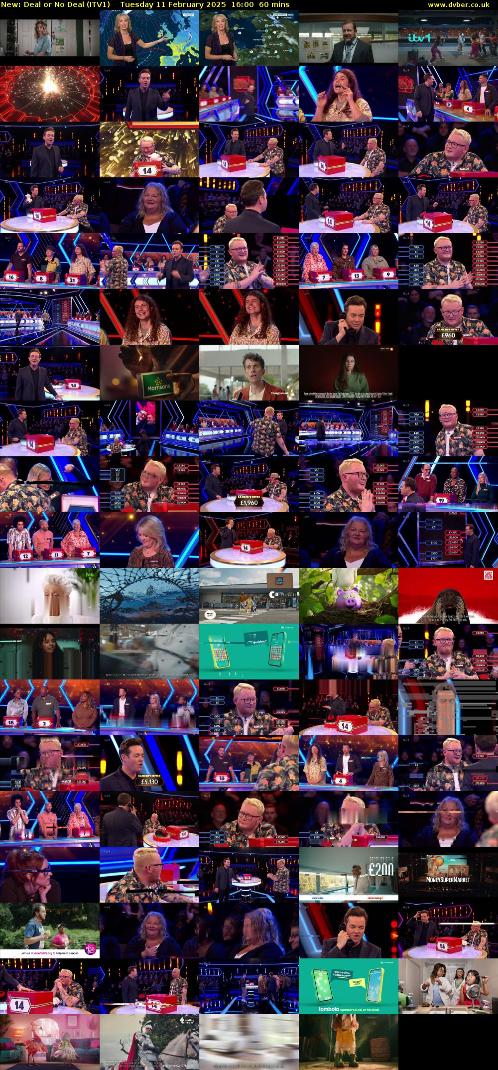Deal or No Deal (ITV1) Tuesday 11 February 2025 16:00 - 17:00