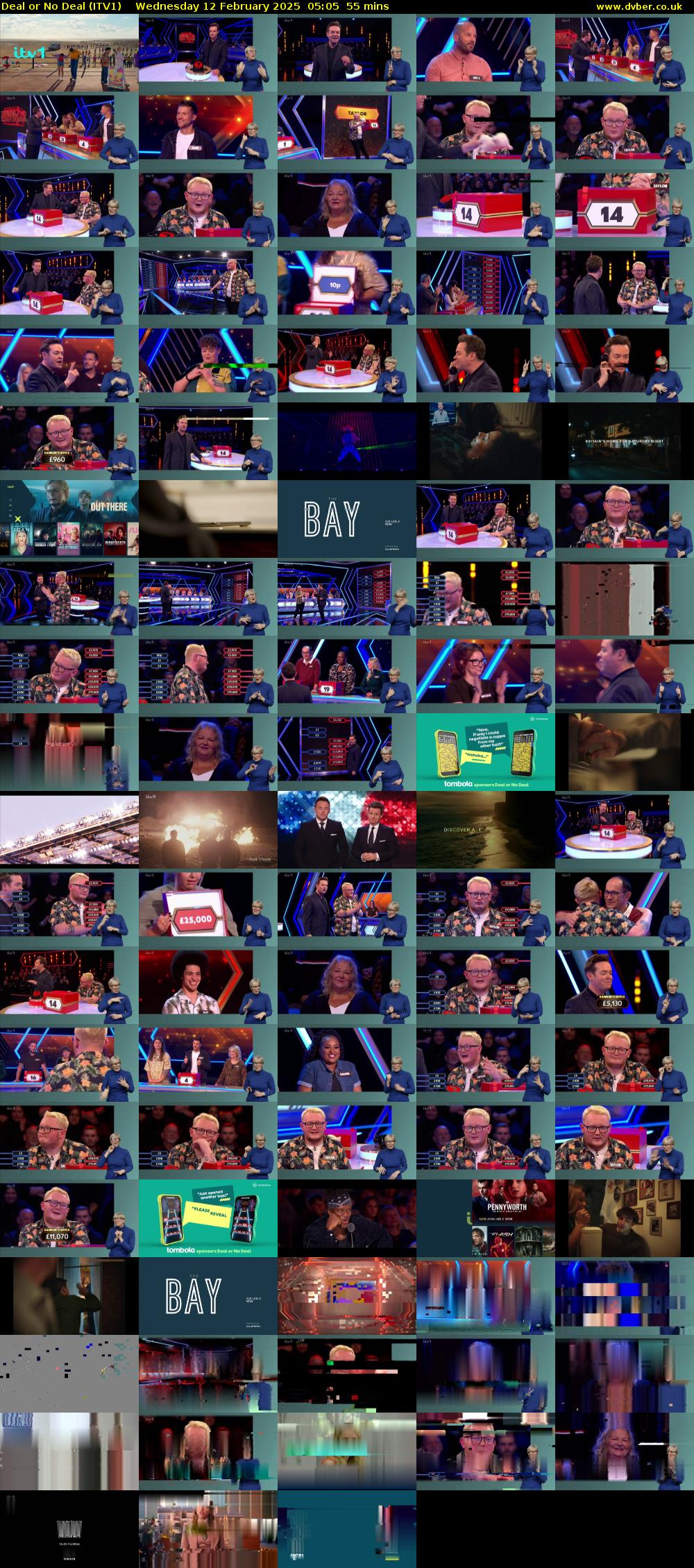 Deal or No Deal (ITV1) Wednesday 12 February 2025 05:05 - 06:00