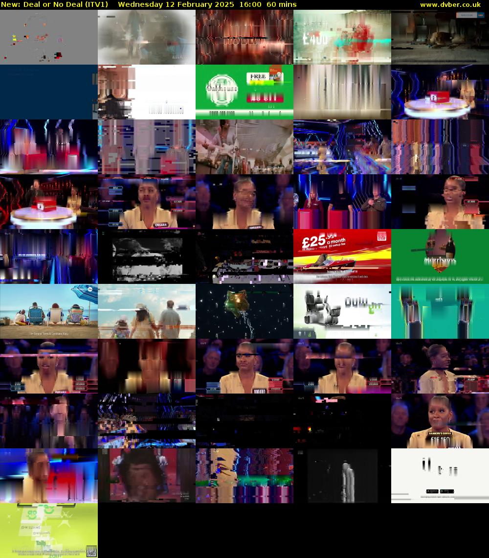 Deal or No Deal (ITV1) Wednesday 12 February 2025 16:00 - 17:00