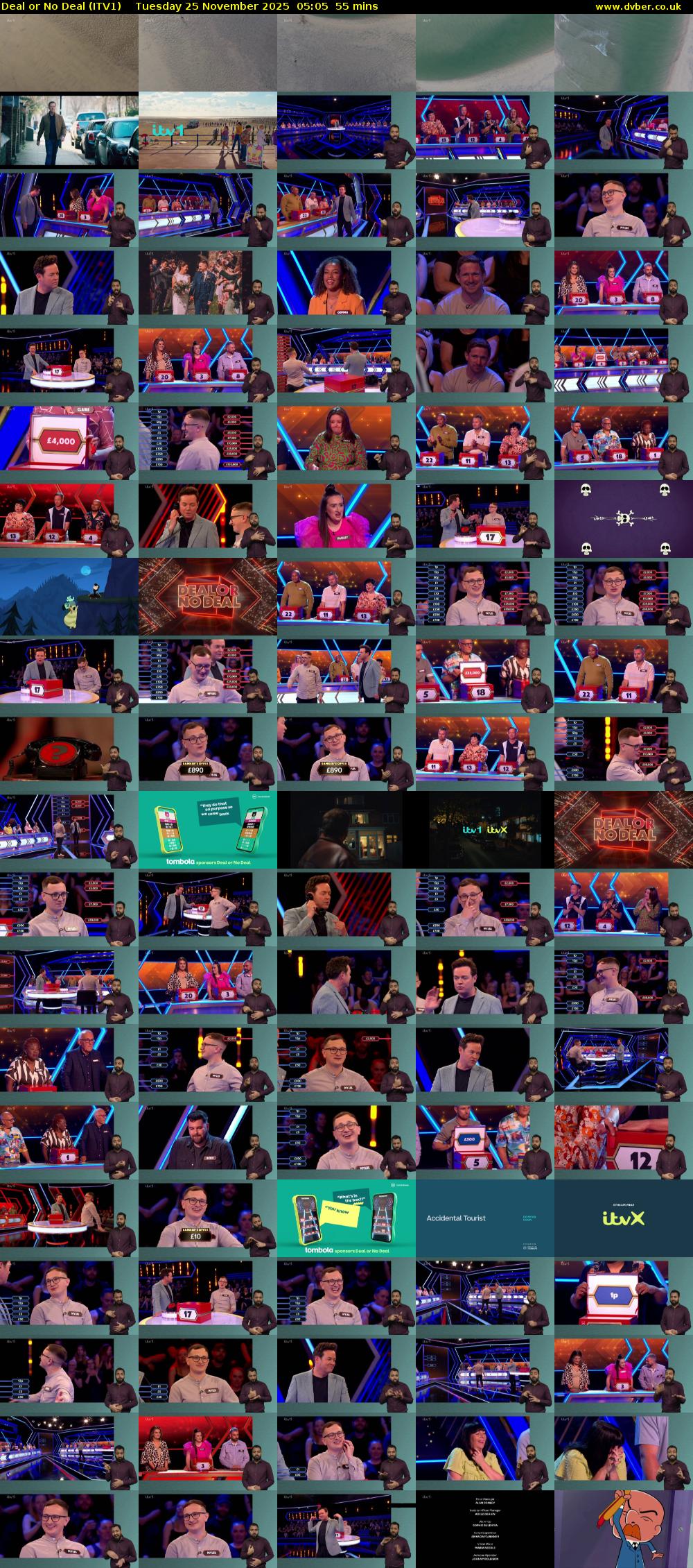 Deal or No Deal (ITV1) Tuesday 25 November 2025 05:05 - 06:00