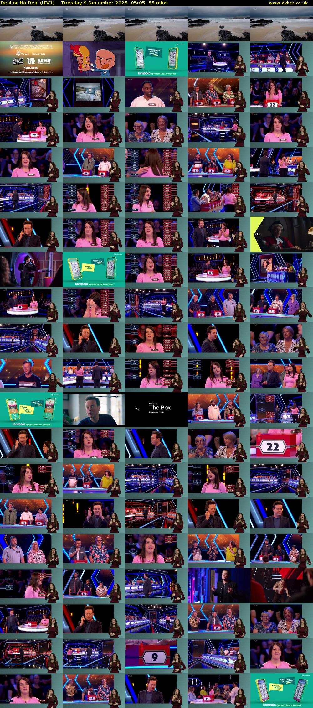 Deal or No Deal (ITV1) Tuesday 9 December 2025 05:05 - 06:00