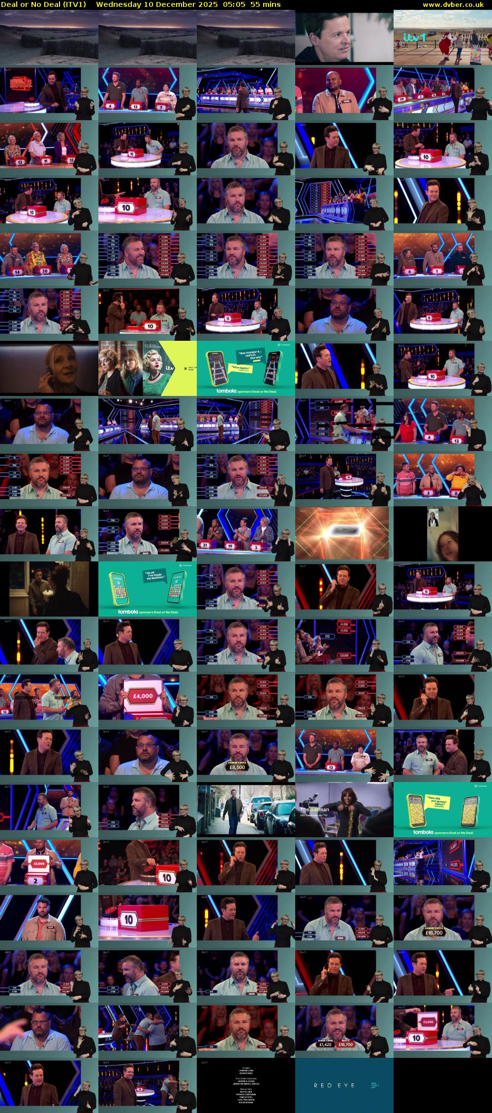 Deal or No Deal (ITV1) Wednesday 10 December 2025 05:05 - 06:00