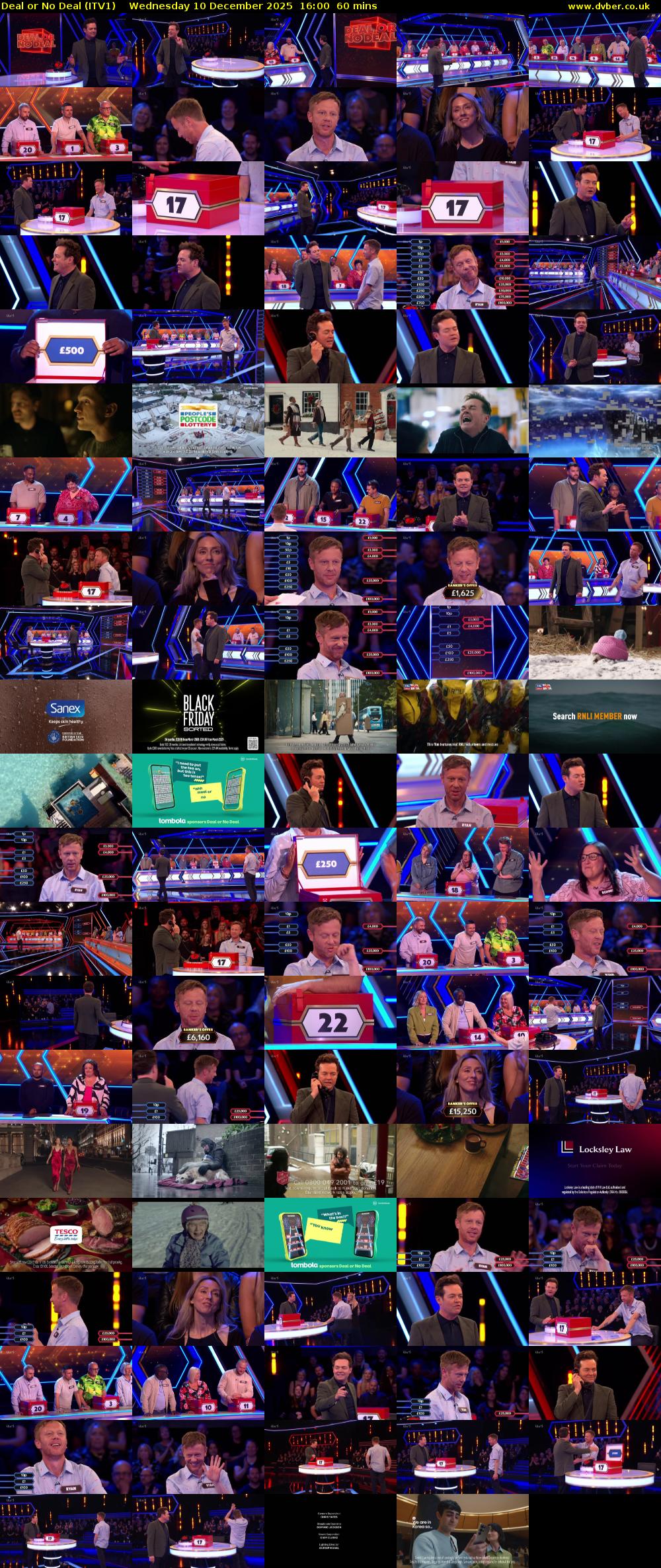 Deal or No Deal (ITV1) Wednesday 10 December 2025 16:00 - 17:00