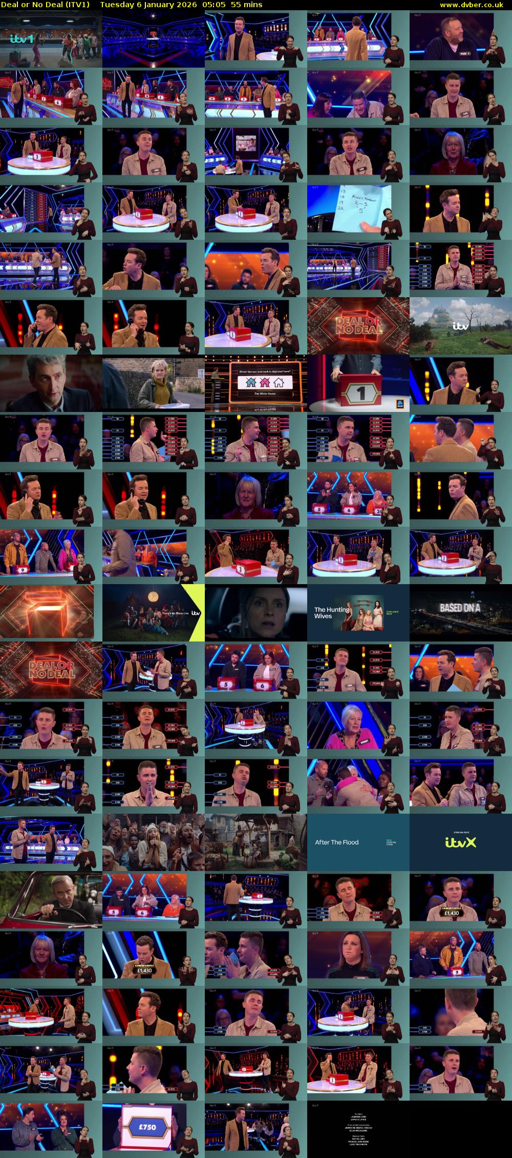 Deal or No Deal (ITV1) Tuesday 6 January 2026 05:05 - 06:00