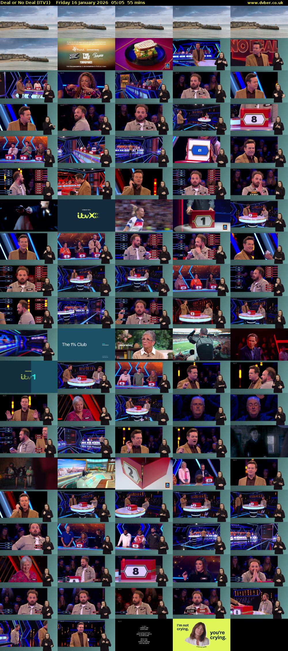 Deal or No Deal (ITV1) Friday 16 January 2026 05:05 - 06:00