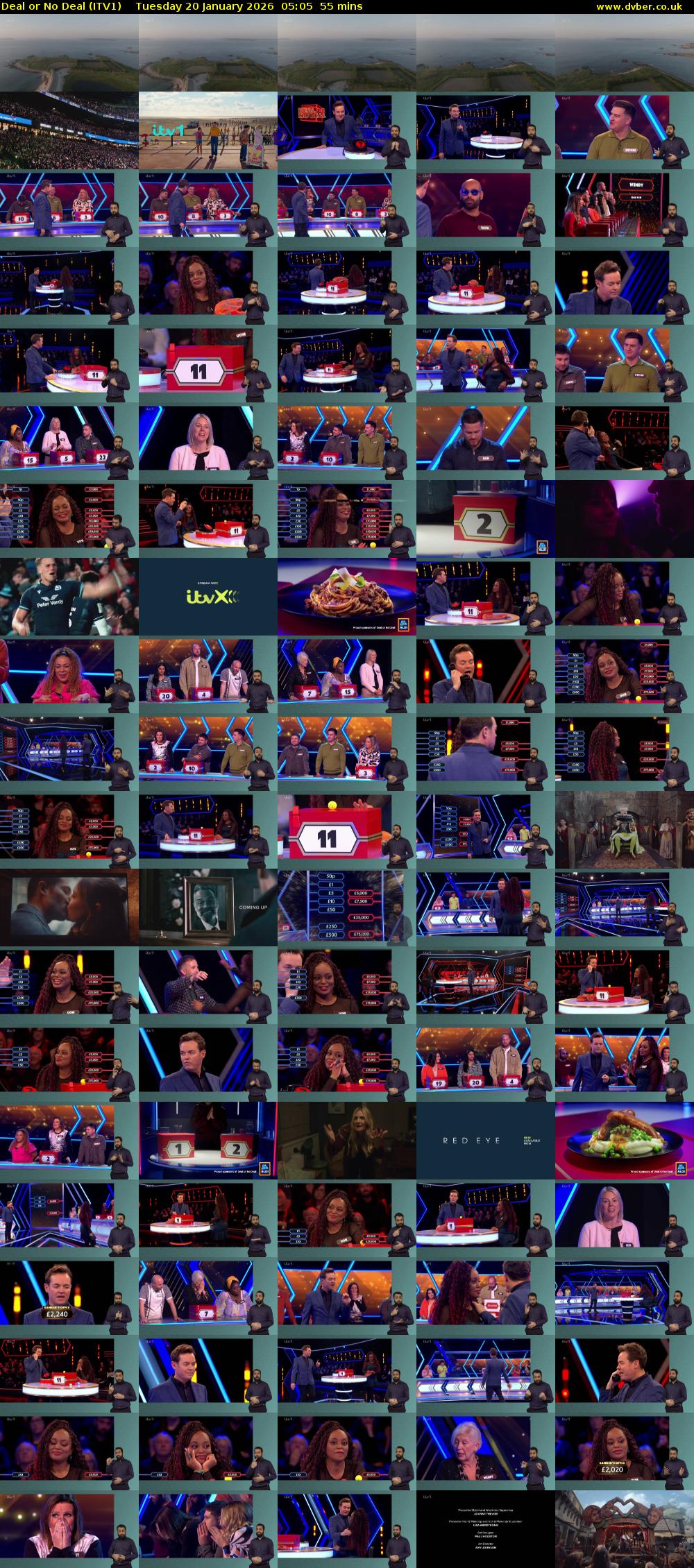 Deal or No Deal (ITV1) Tuesday 20 January 2026 05:05 - 06:00