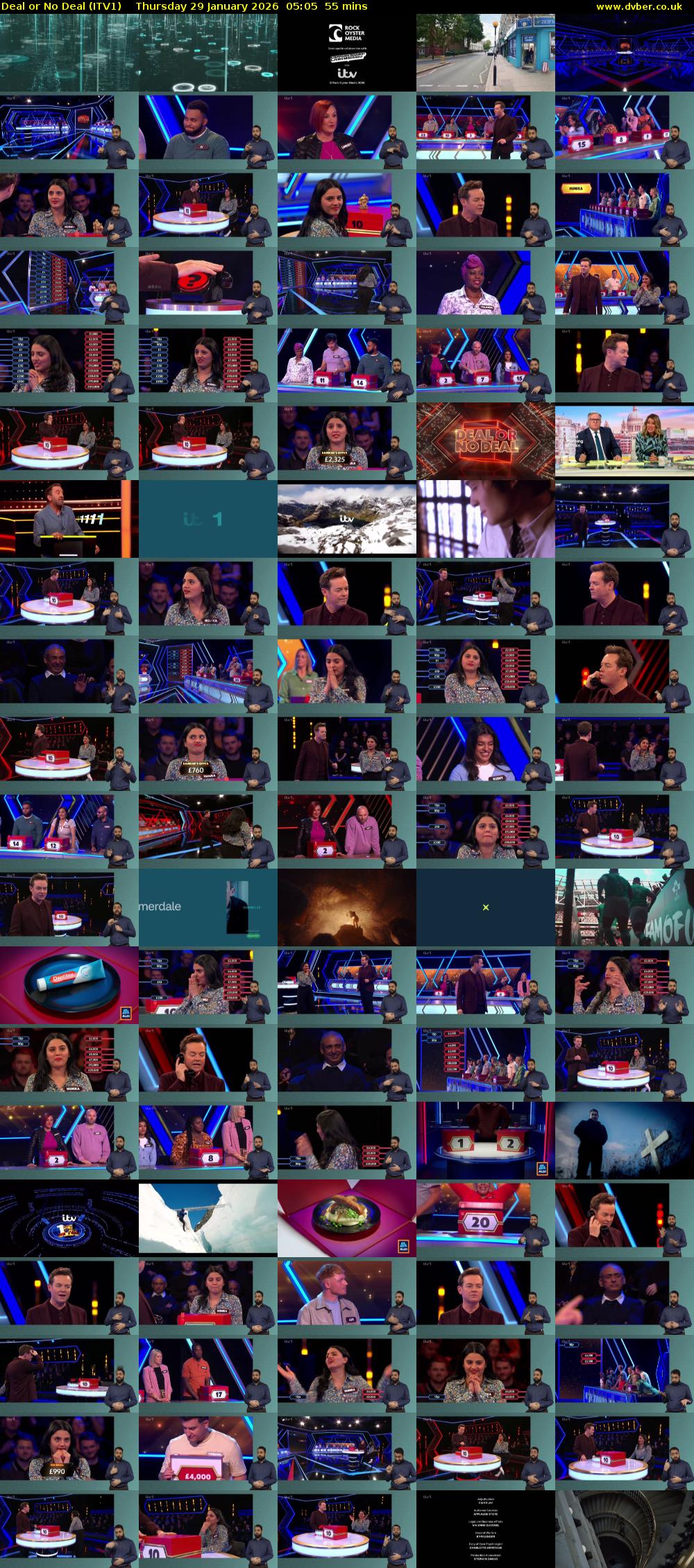 Deal or No Deal (ITV1) Thursday 29 January 2026 05:05 - 06:00