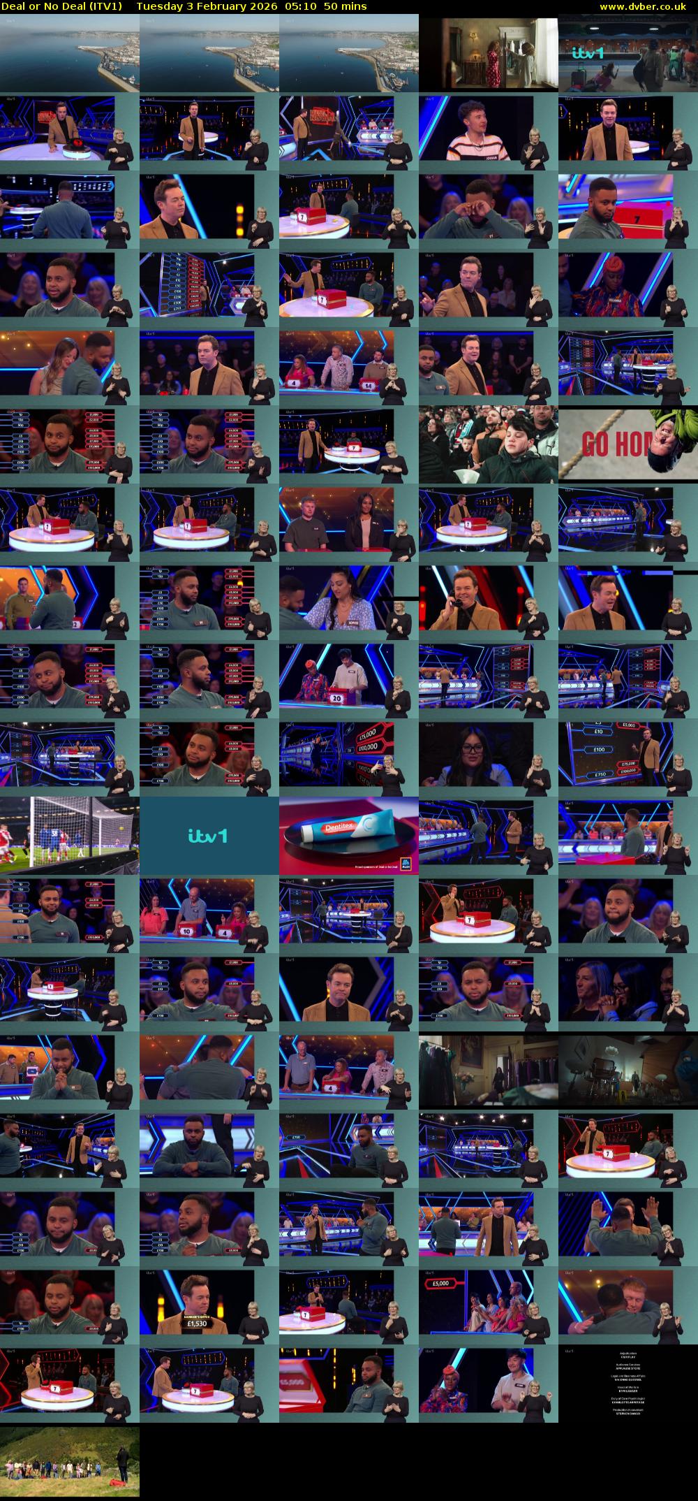 Deal or No Deal (ITV1) Tuesday 3 February 2026 05:10 - 06:00