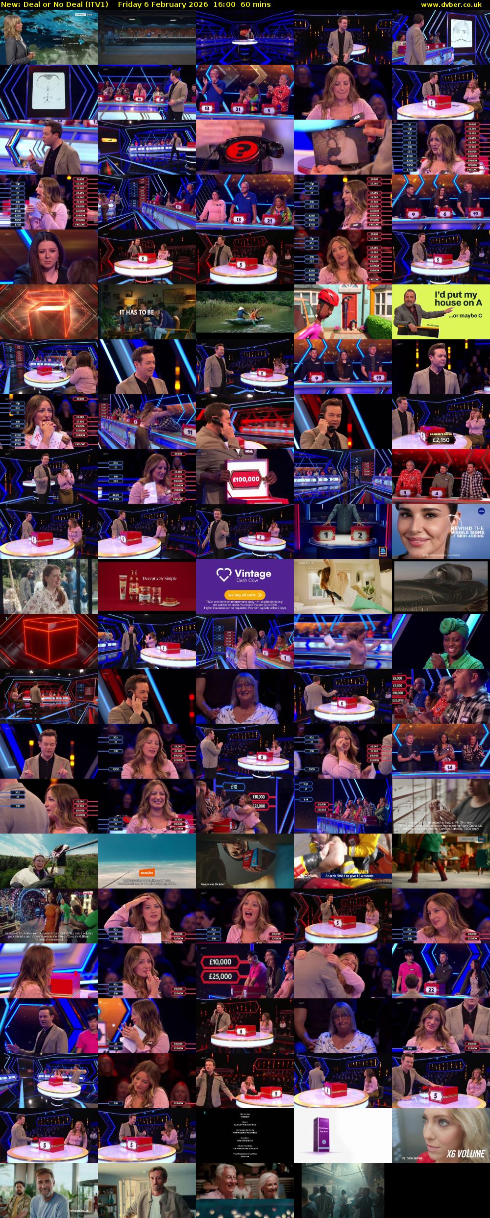 Deal or No Deal (ITV1) Friday 6 February 2026 16:00 - 17:00
