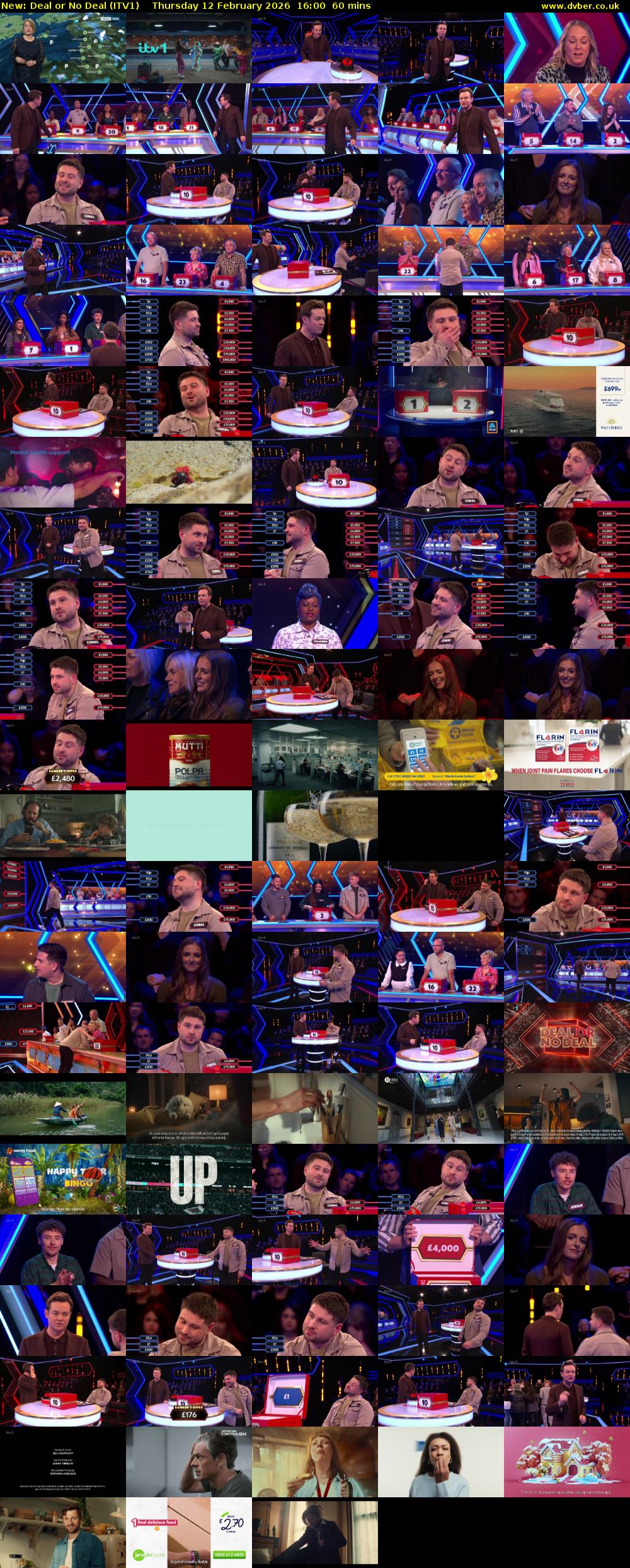 Deal or No Deal (ITV1) Thursday 12 February 2026 16:00 - 17:00