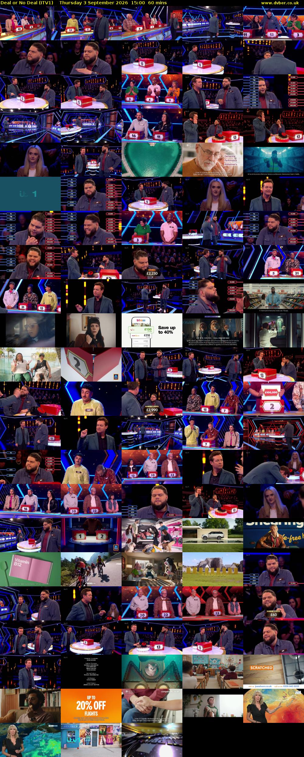 Deal or No Deal (ITV1) Thursday 3 September 2026 15:00 - 16:00