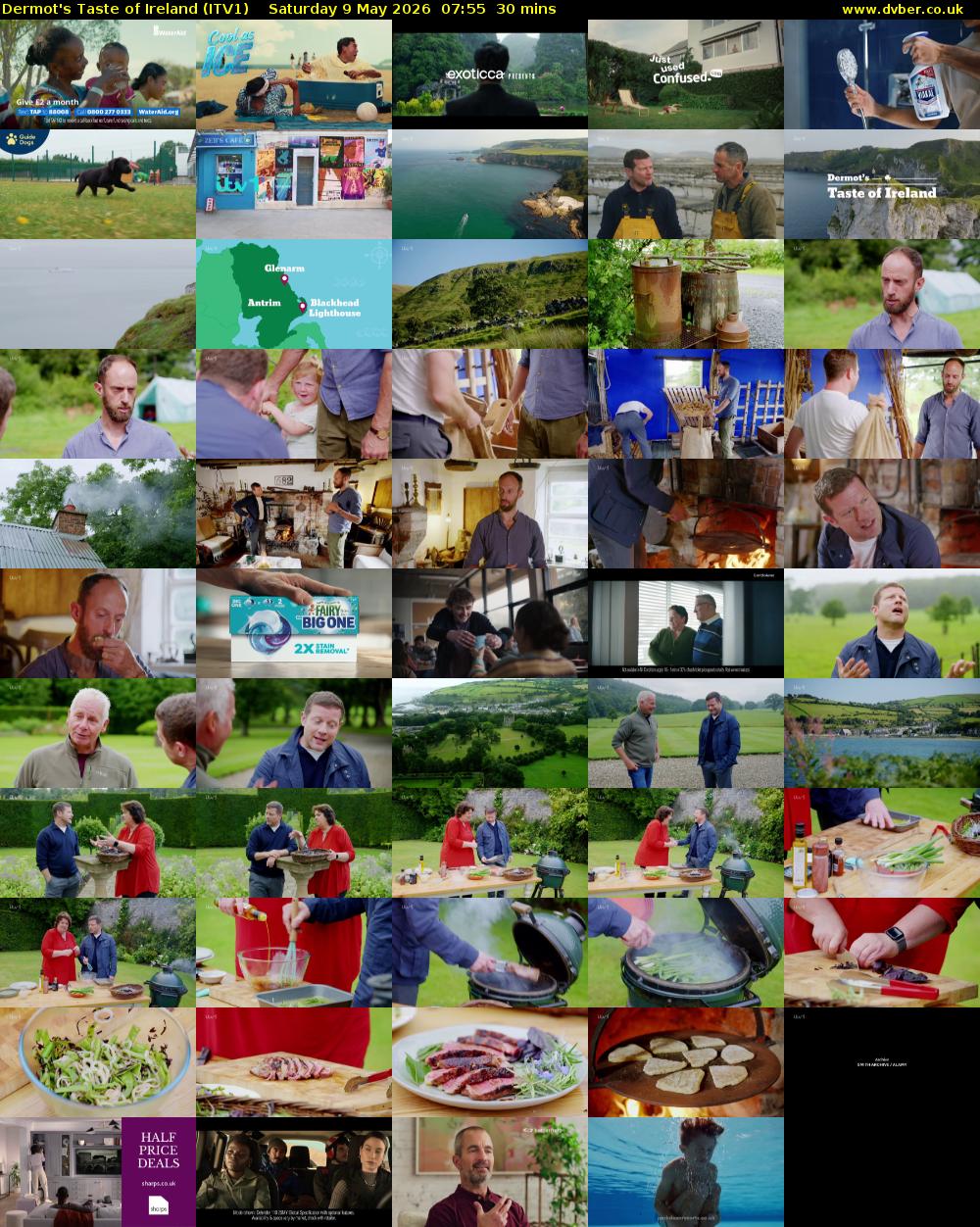 Dermot's Taste of Ireland (ITV1) Saturday 9 May 2026 07:55 - 08:25