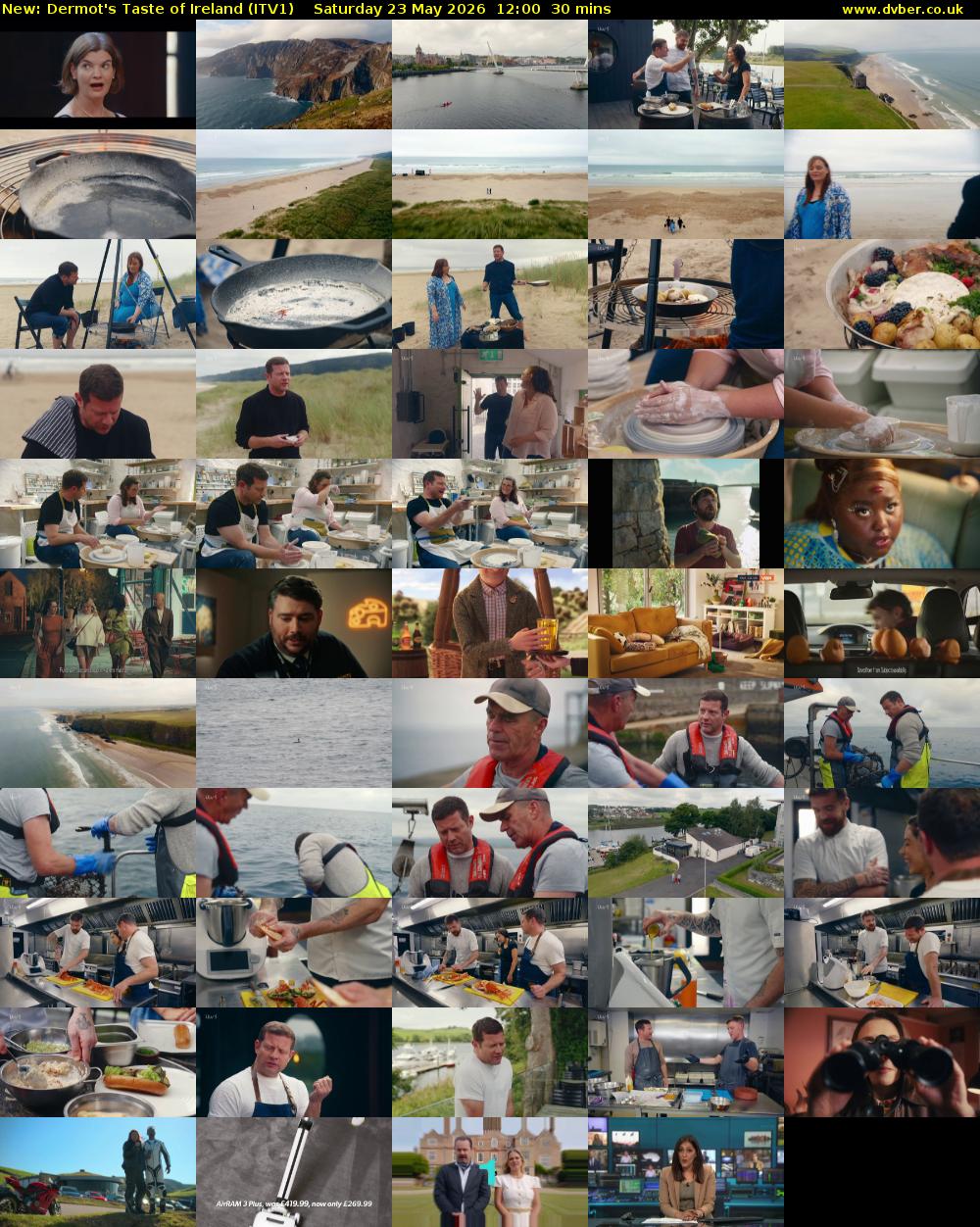 Dermot's Taste of Ireland (ITV1) Saturday 23 May 2026 12:00 - 12:30