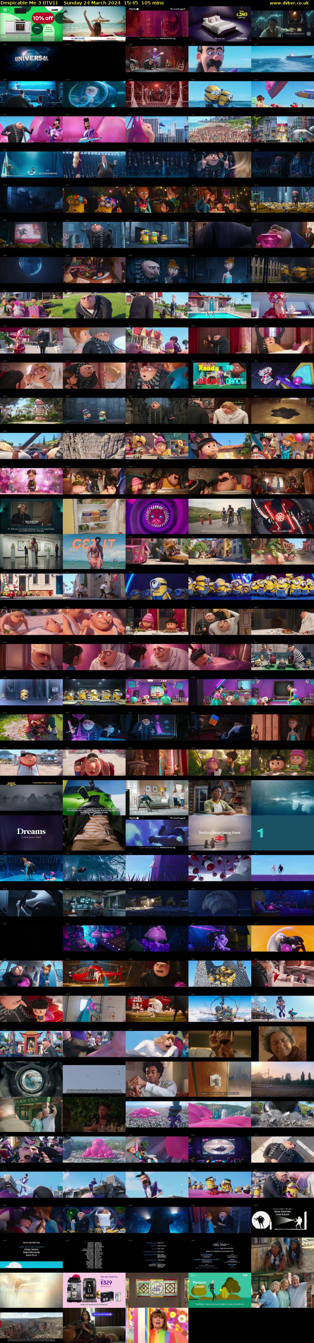 Despicable Me 3 (ITV1) Sunday 24 March 2024 15:45 - 17:30