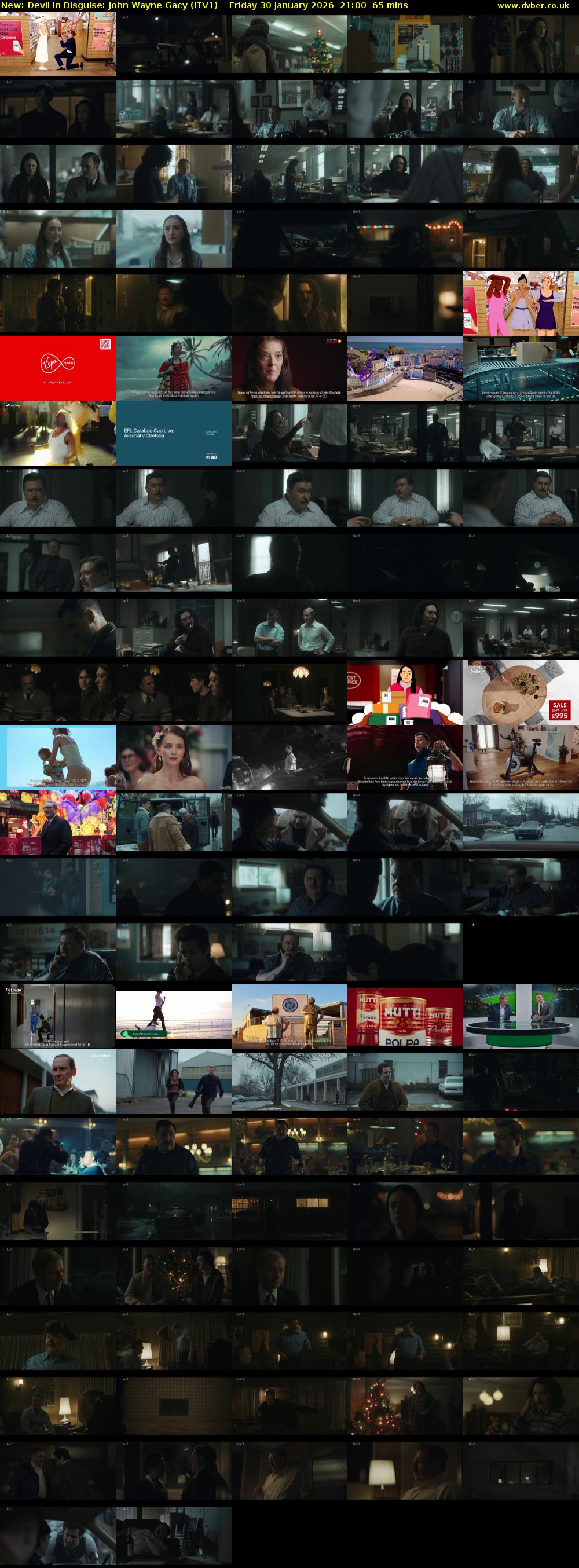 Devil in Disguise: John Wayne Gacy (ITV1) Friday 30 January 2026 21:00 - 22:05