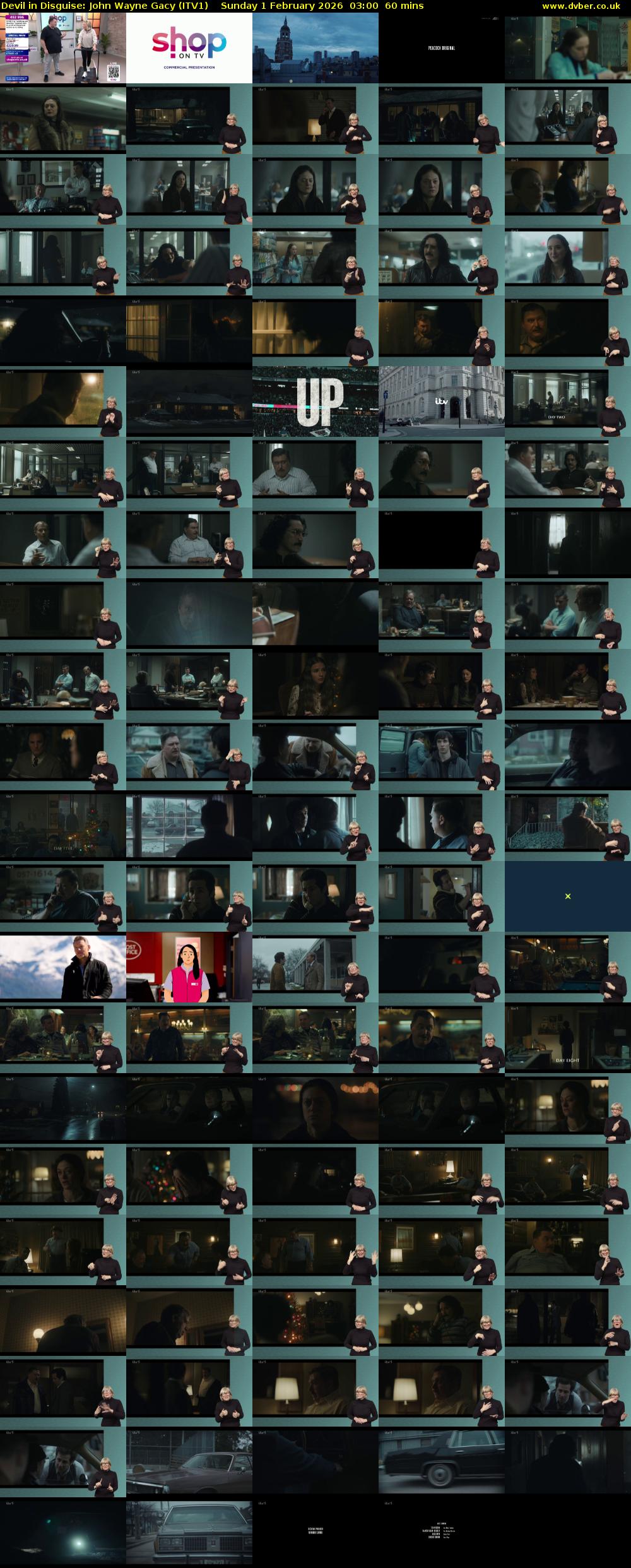 Devil in Disguise: John Wayne Gacy (ITV1) Sunday 1 February 2026 03:00 - 04:00