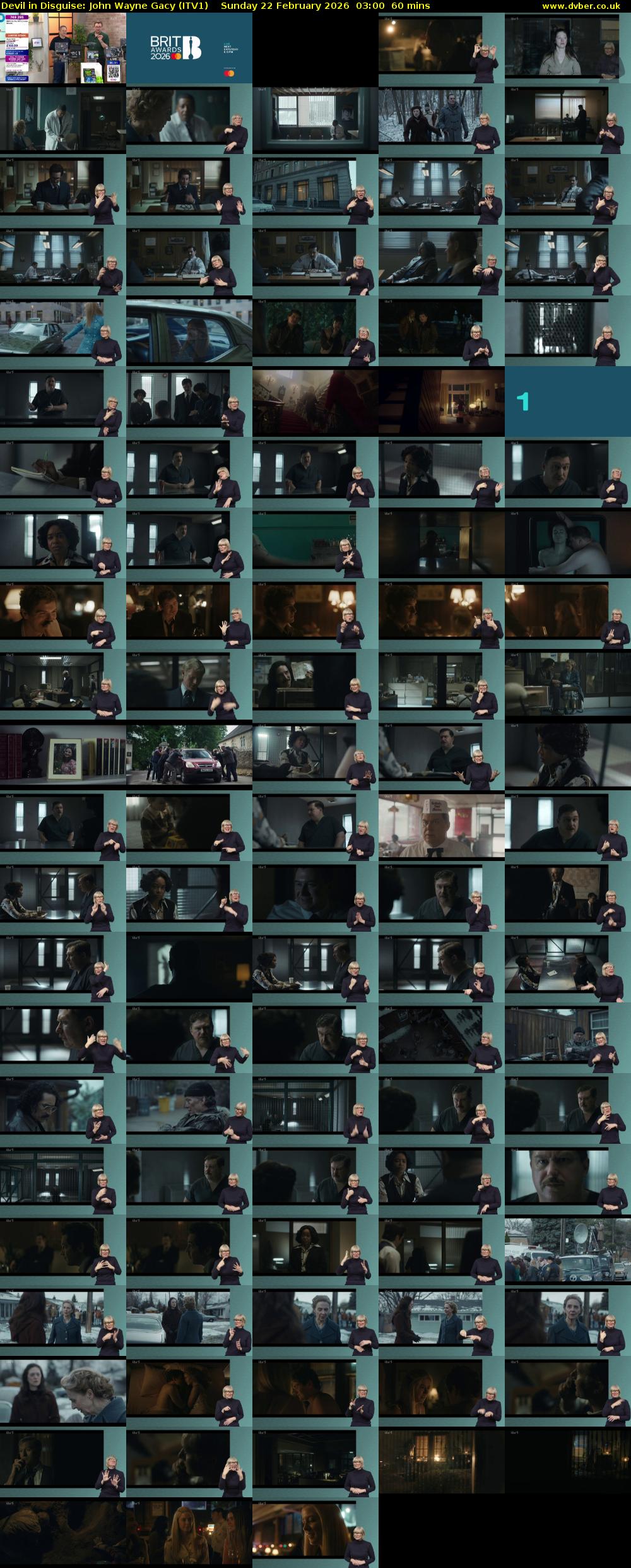 Devil in Disguise: John Wayne Gacy (ITV1) Sunday 22 February 2026 03:00 - 04:00