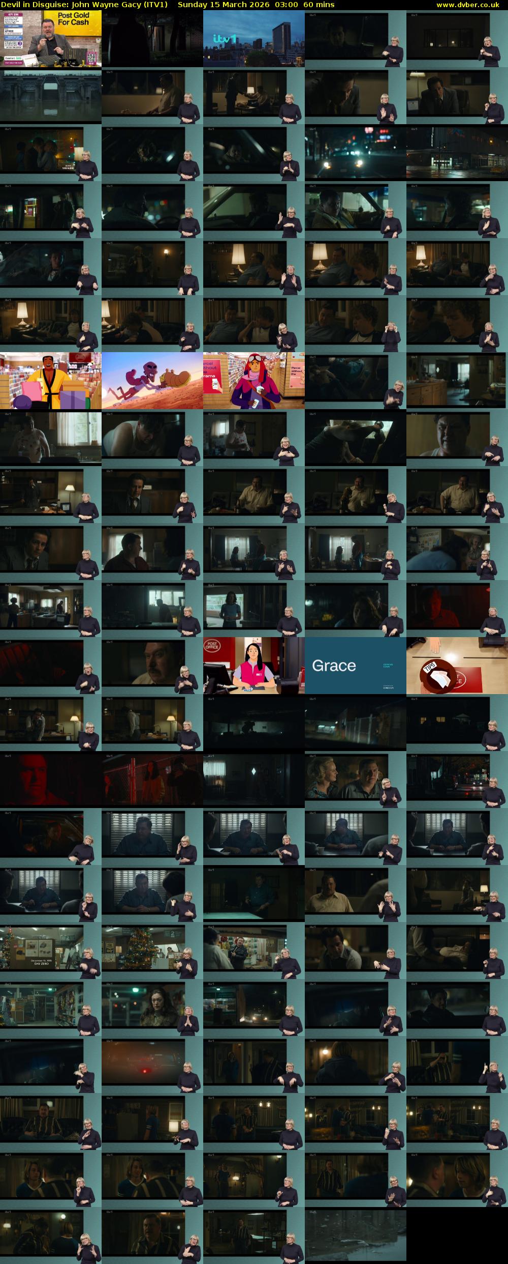 Devil in Disguise: John Wayne Gacy (ITV1) Sunday 15 March 2026 03:00 - 04:00