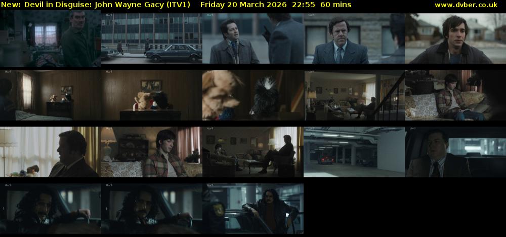 Devil in Disguise: John Wayne Gacy (ITV1) Friday 20 March 2026 22:55 - 23:55