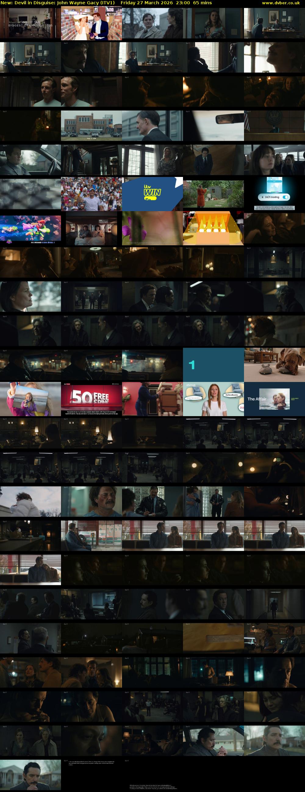 Devil in Disguise: John Wayne Gacy (ITV1) Friday 27 March 2026 23:00 - 00:05