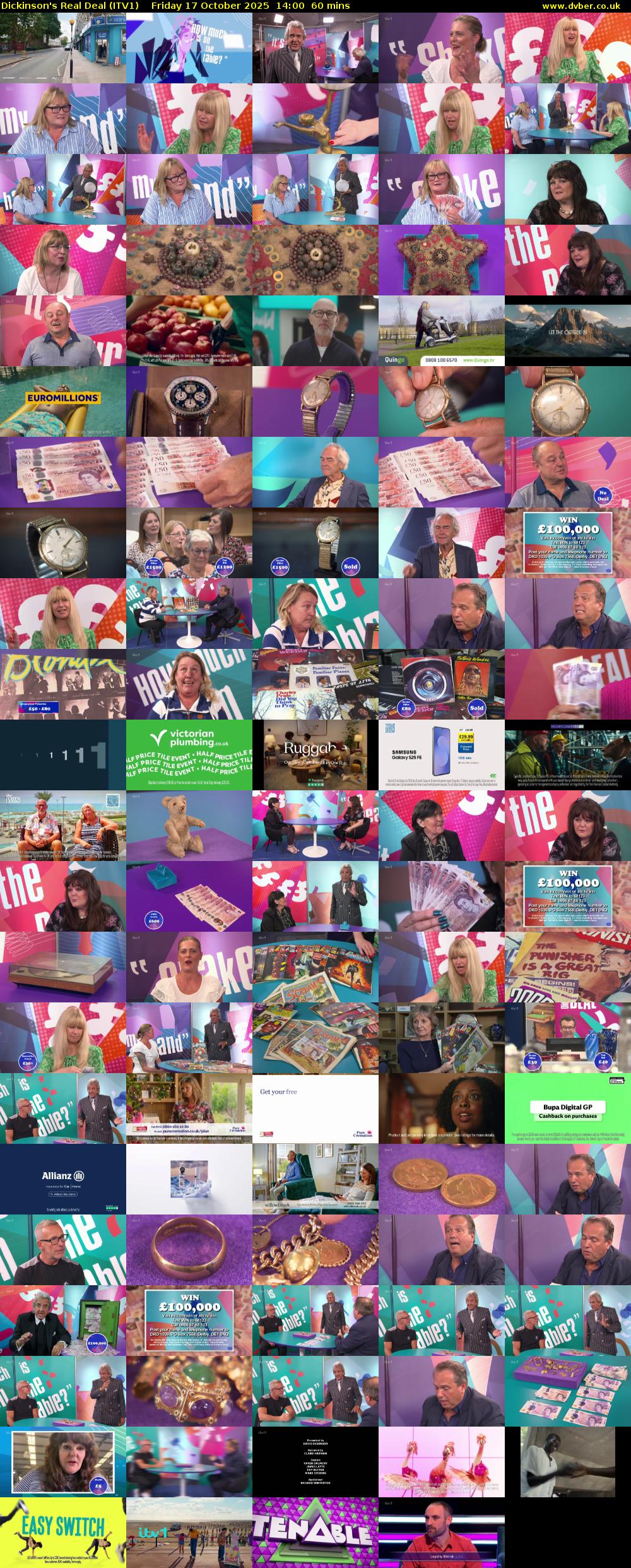 Dickinson's Real Deal (ITV1) Friday 17 October 2025 14:00 - 15:00