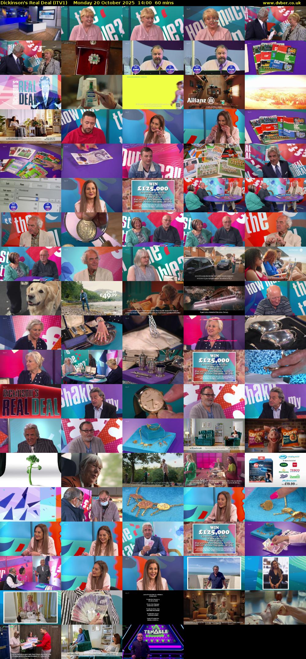 Dickinson's Real Deal (ITV1) Monday 20 October 2025 14:00 - 15:00