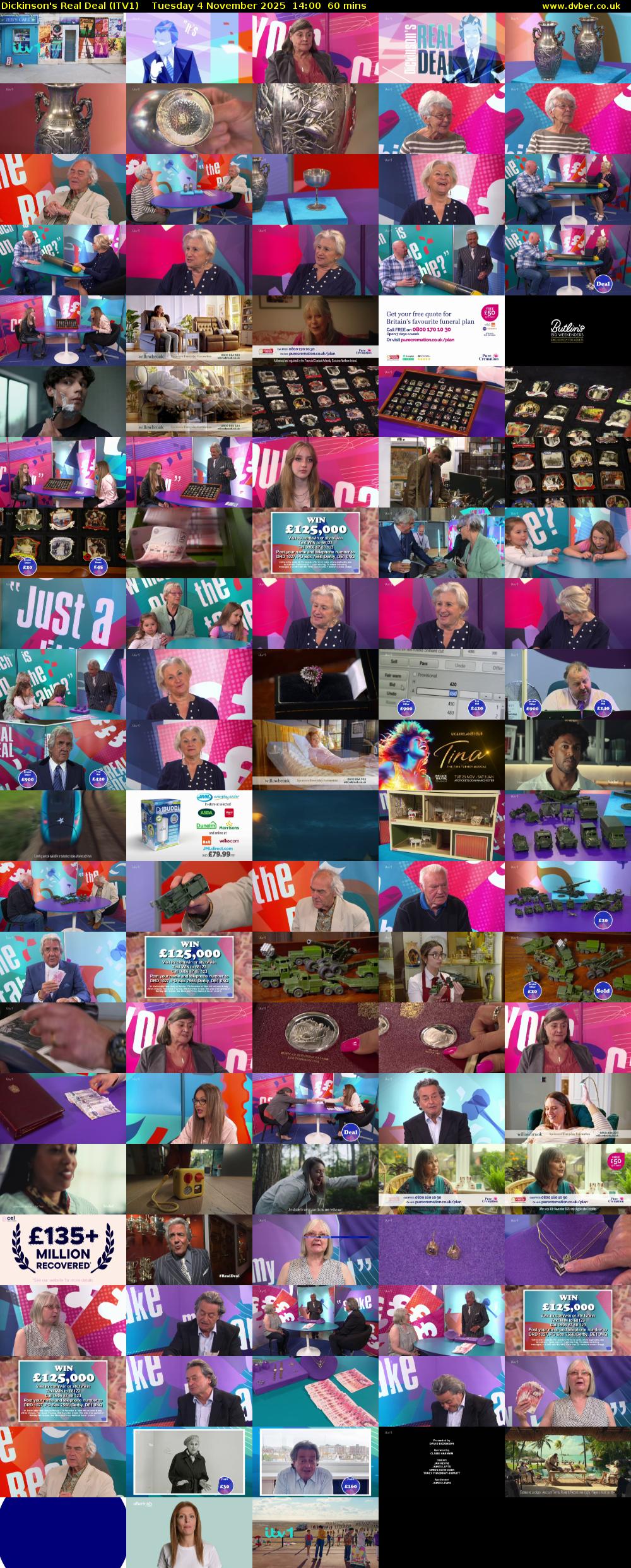 Dickinson's Real Deal (ITV1) Tuesday 4 November 2025 14:00 - 15:00