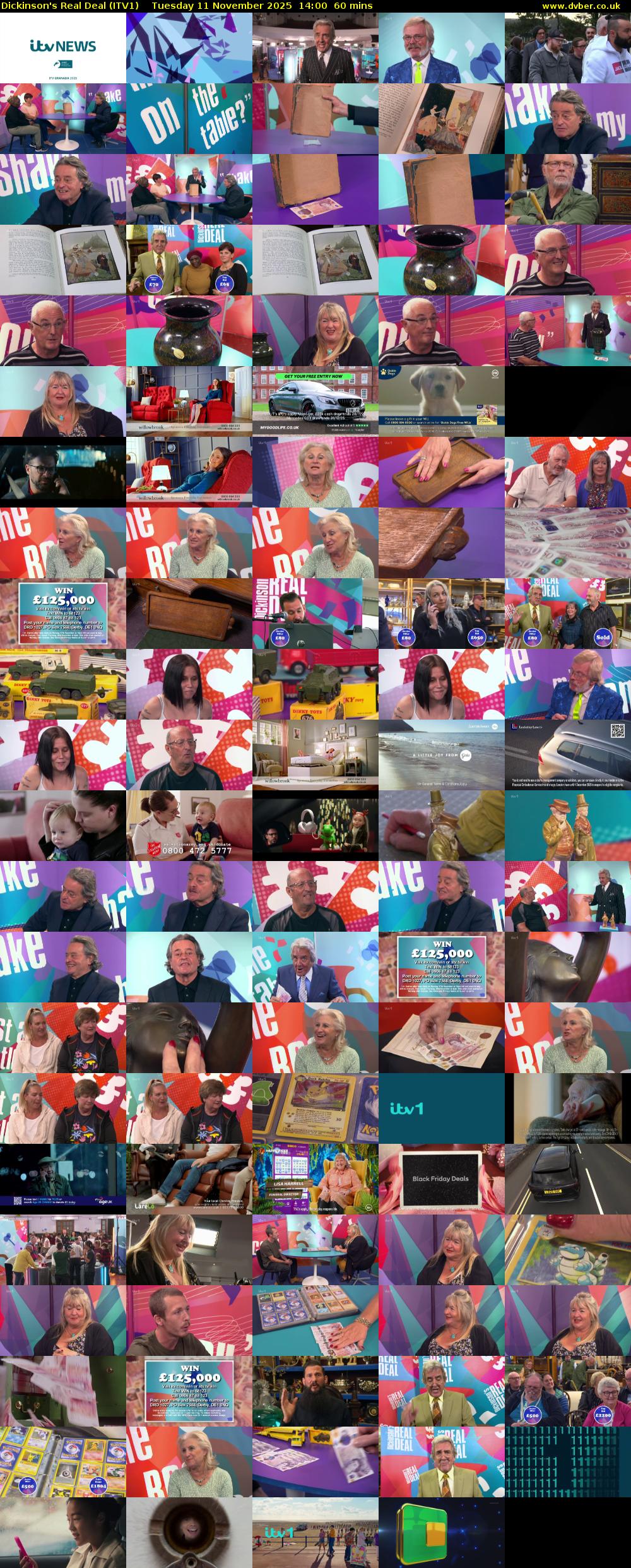 Dickinson's Real Deal (ITV1) Tuesday 11 November 2025 14:00 - 15:00