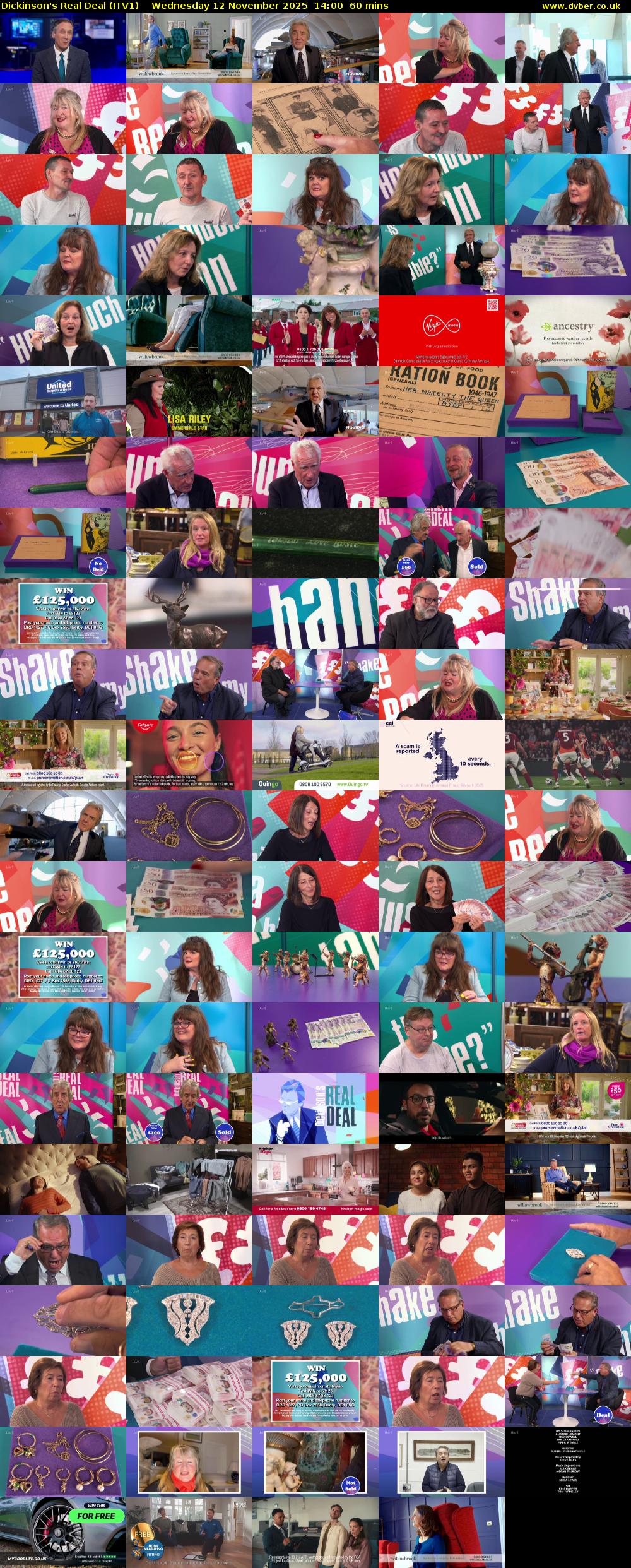 Dickinson's Real Deal (ITV1) Wednesday 12 November 2025 14:00 - 15:00