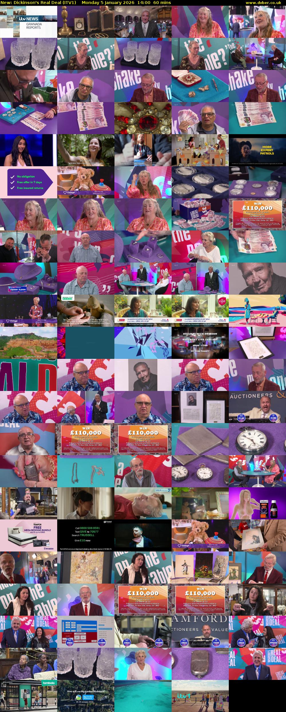 Dickinson's Real Deal (ITV1) Monday 5 January 2026 14:00 - 15:00