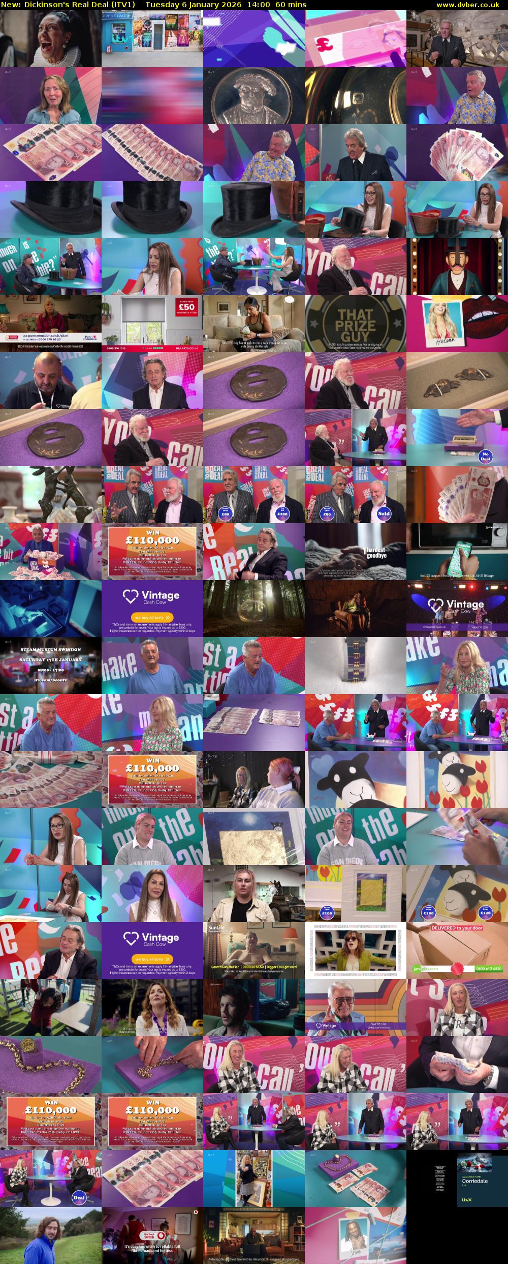 Dickinson's Real Deal (ITV1) Tuesday 6 January 2026 14:00 - 15:00