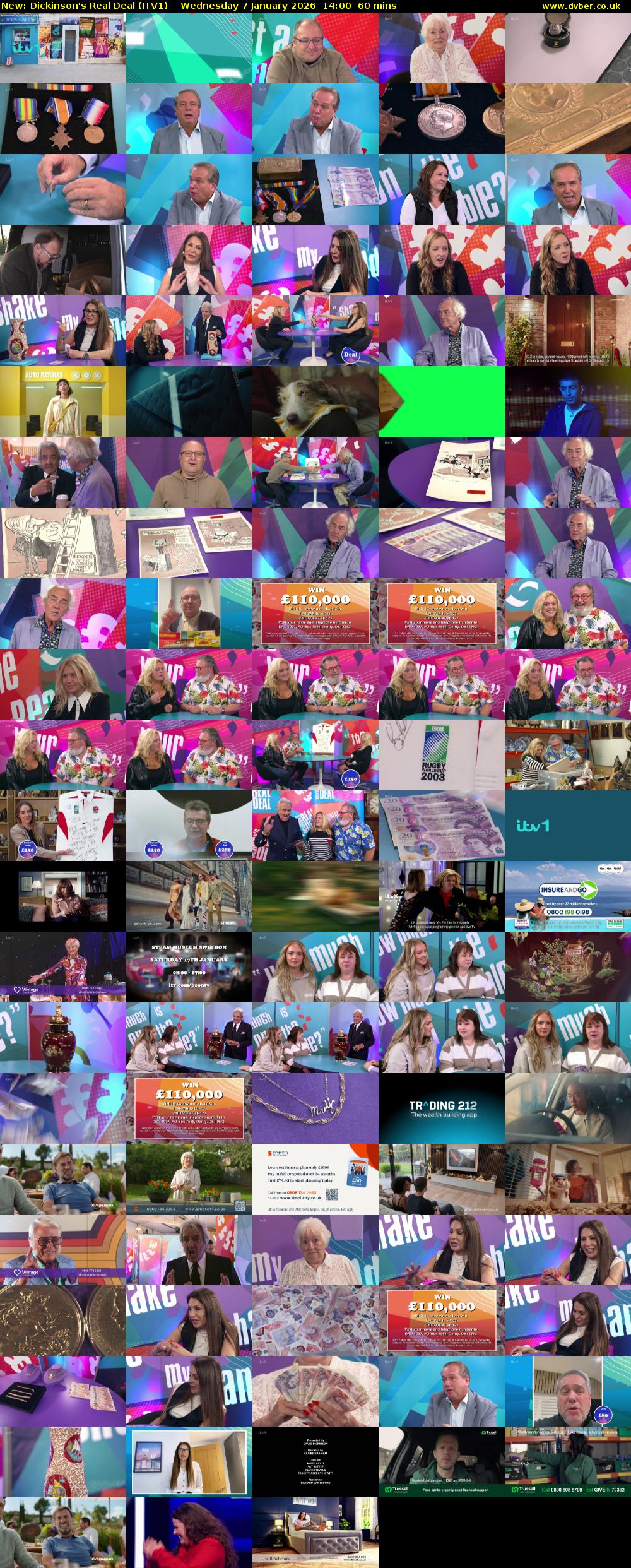 Dickinson's Real Deal (ITV1) Wednesday 7 January 2026 14:00 - 15:00